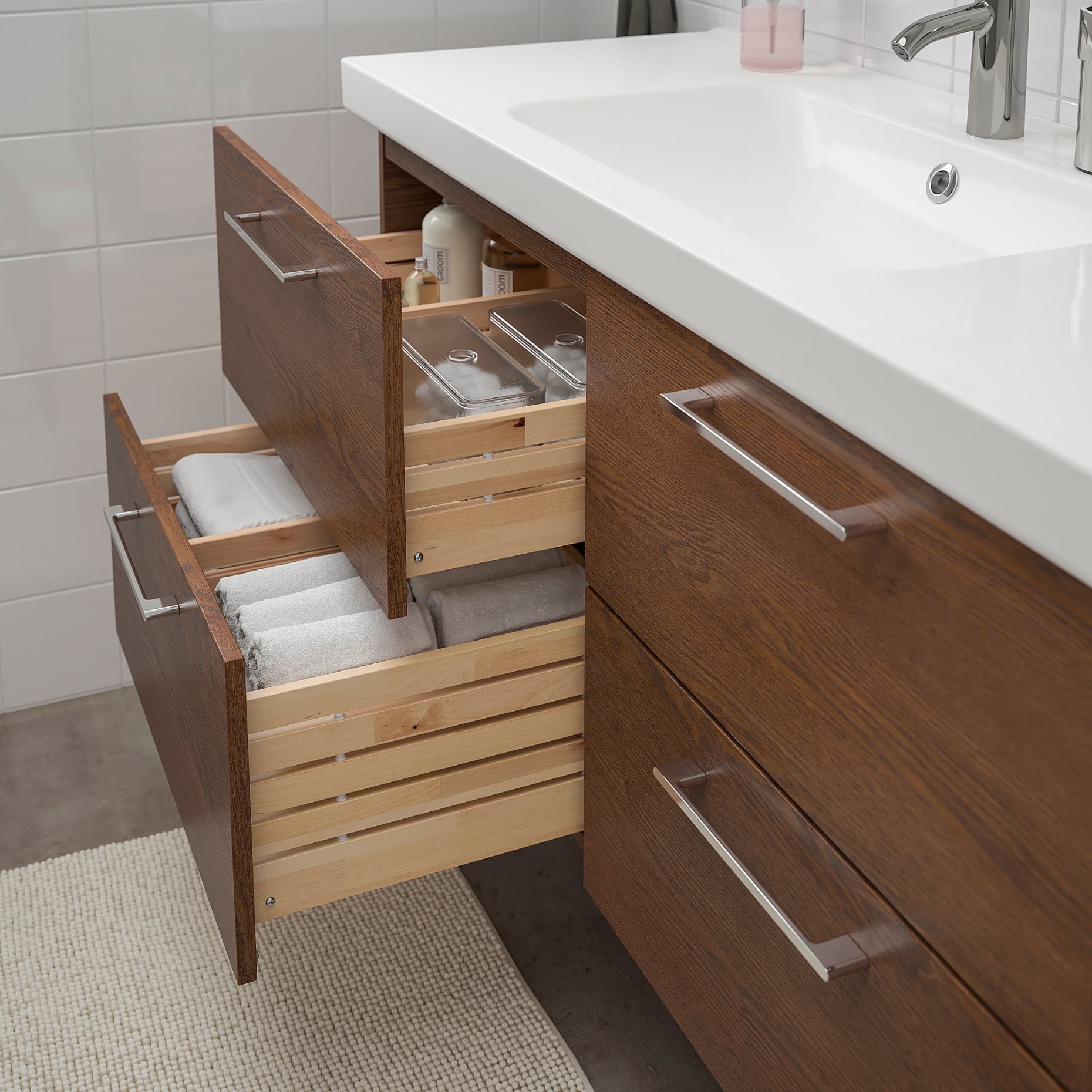 GODMORGON, wash-stand with 4 drawers, 120x47x58 cm, 604.579.11