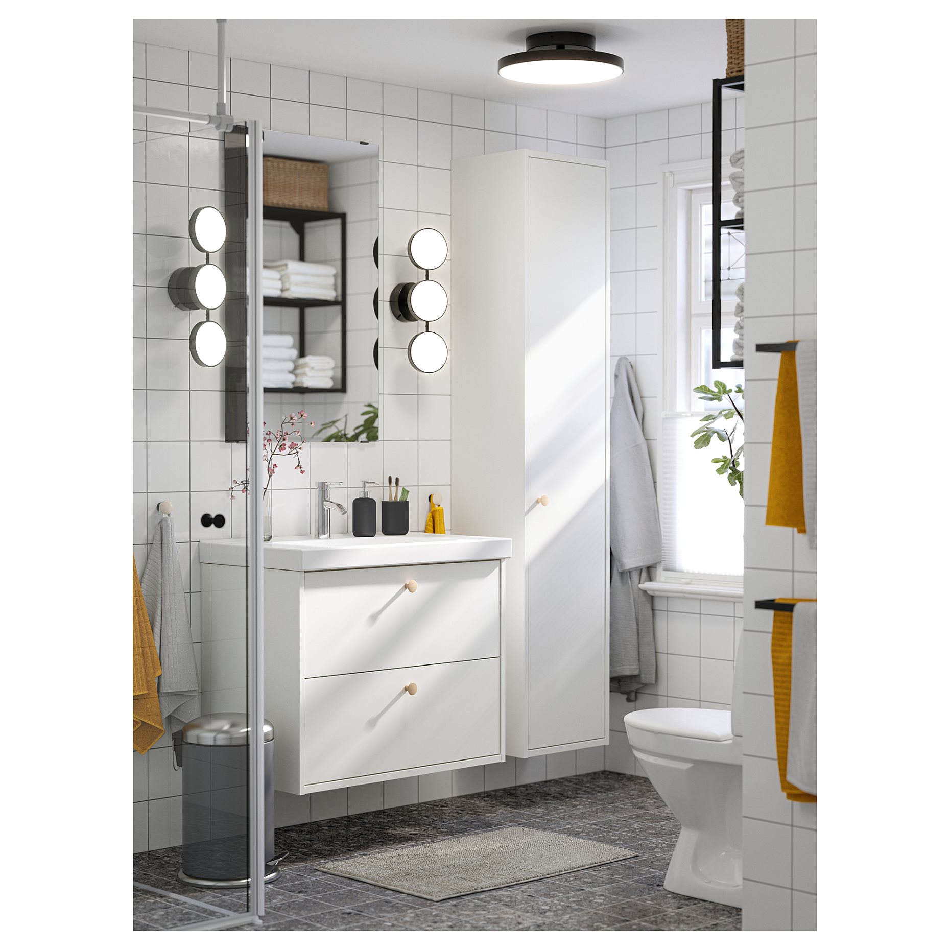 KABOMBA, φωτιστικό οροφής με ενσωματωμένο φωτισμό LED/ματ, 36 cm, 604.852.78