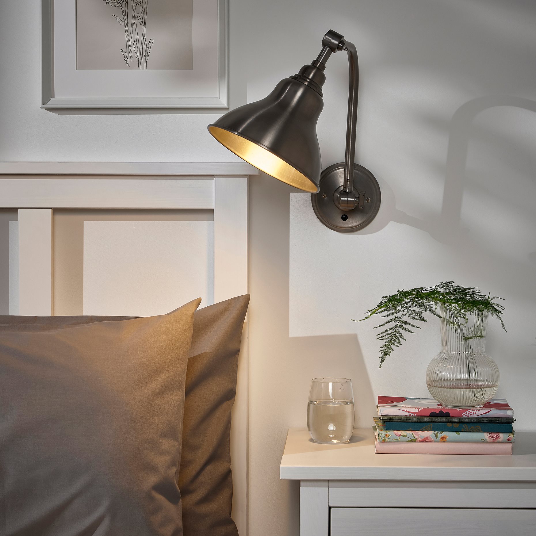 ANKARSPEL, wall lamp, wired-in installation, 604.943.53