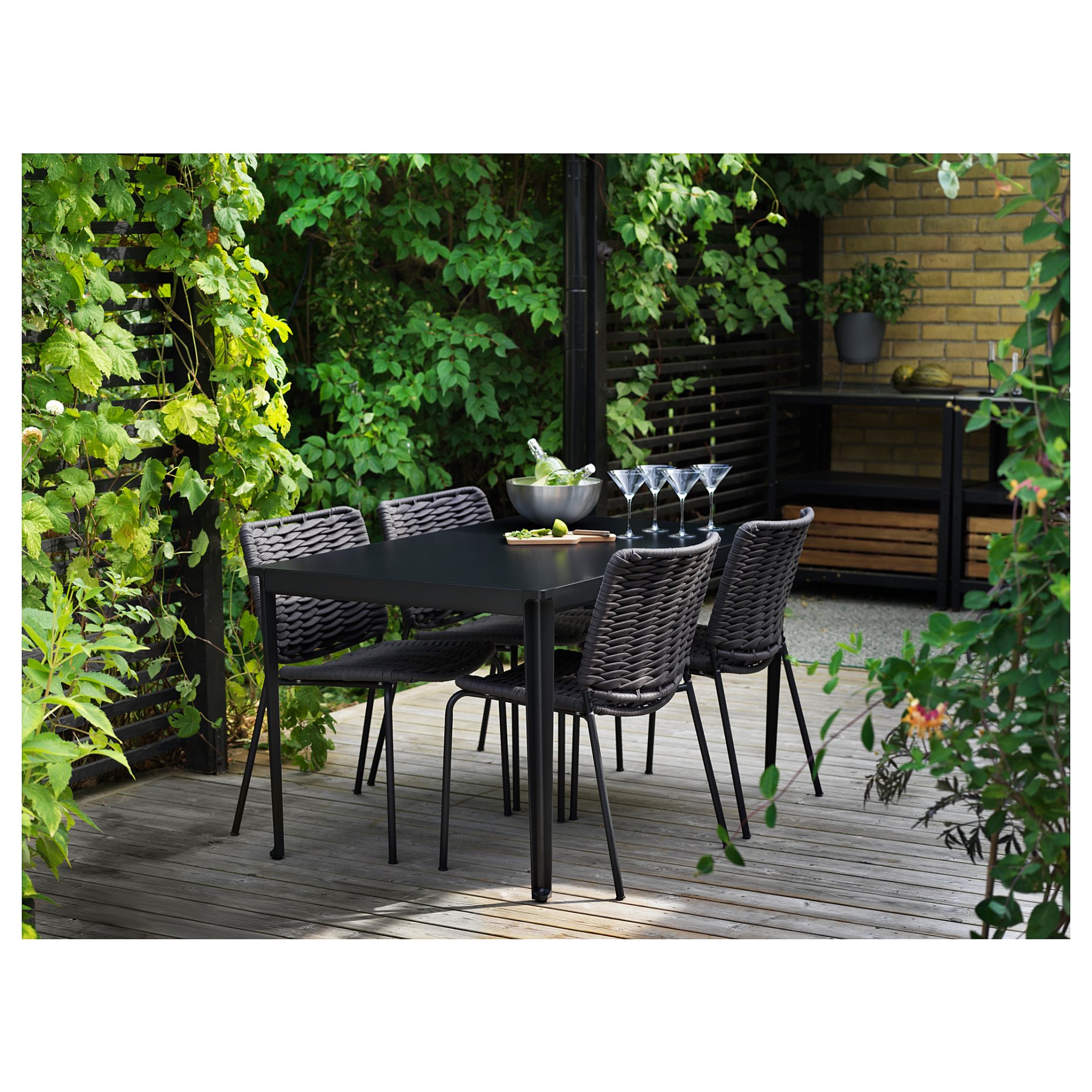 TEGELÖN, τραπέζι εξωτερικού χώρου, 140x86 cm, 605.108.43