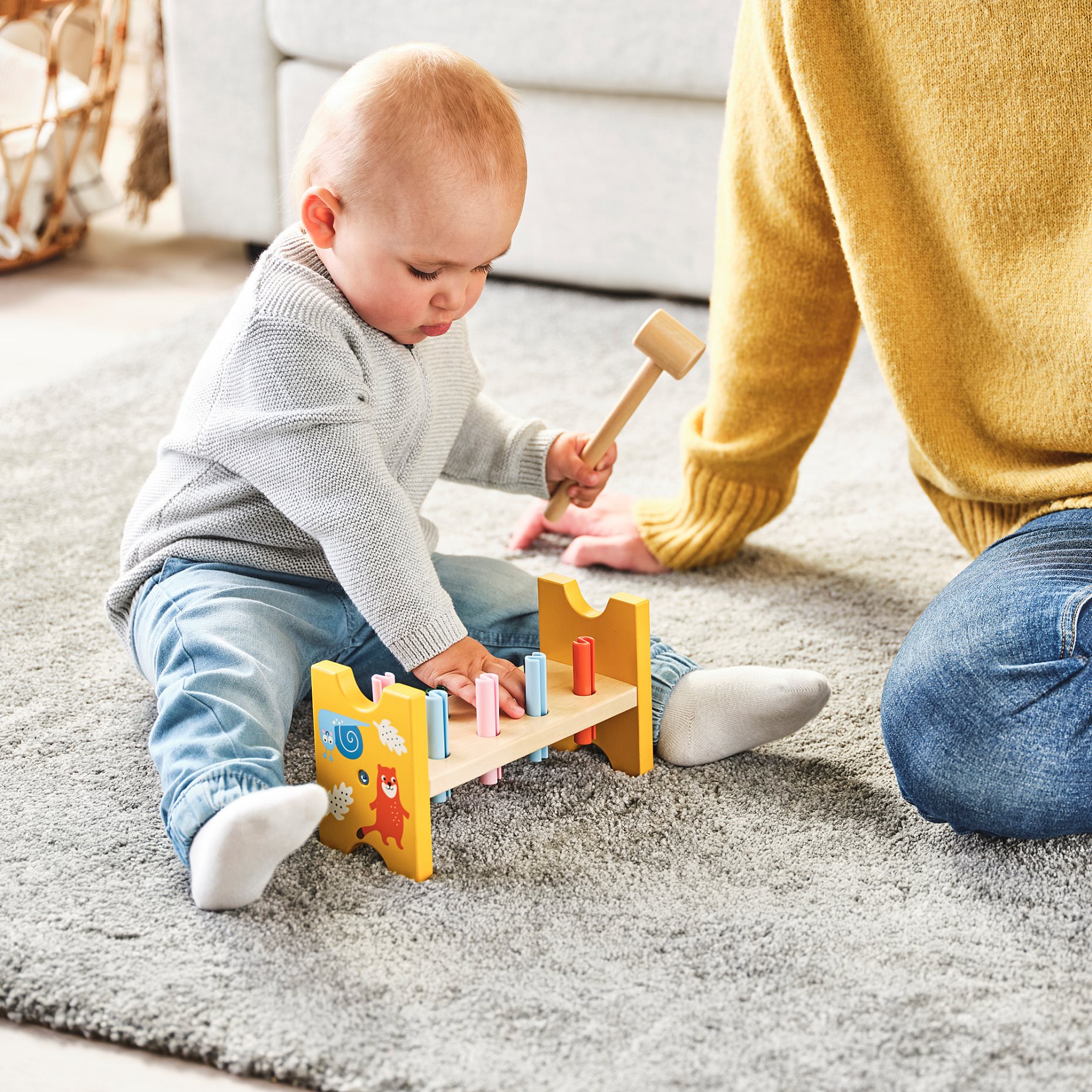 UPPSTÅ, toy hammering block, 605.138.89