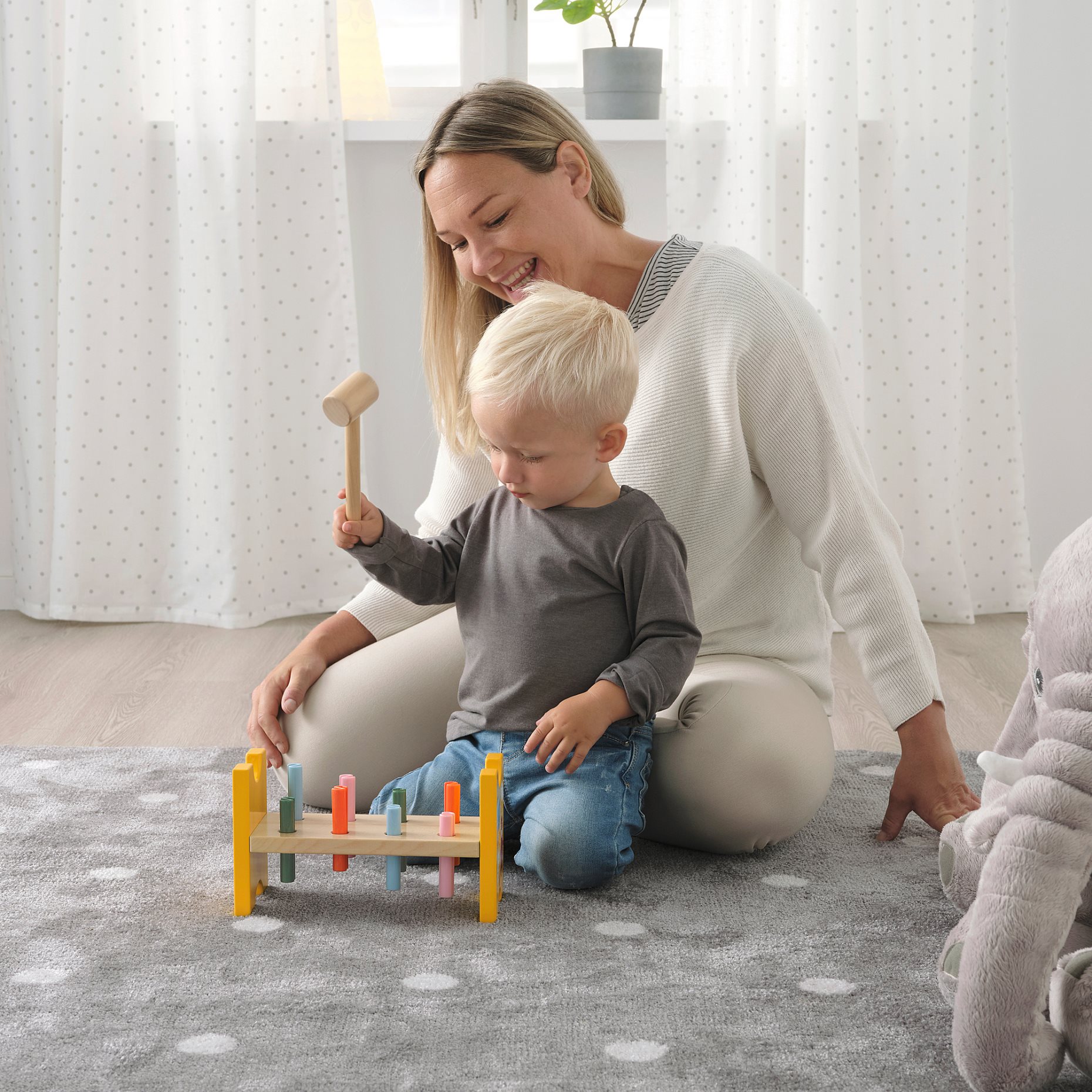 UPPSTÅ, toy hammering block, 605.138.89