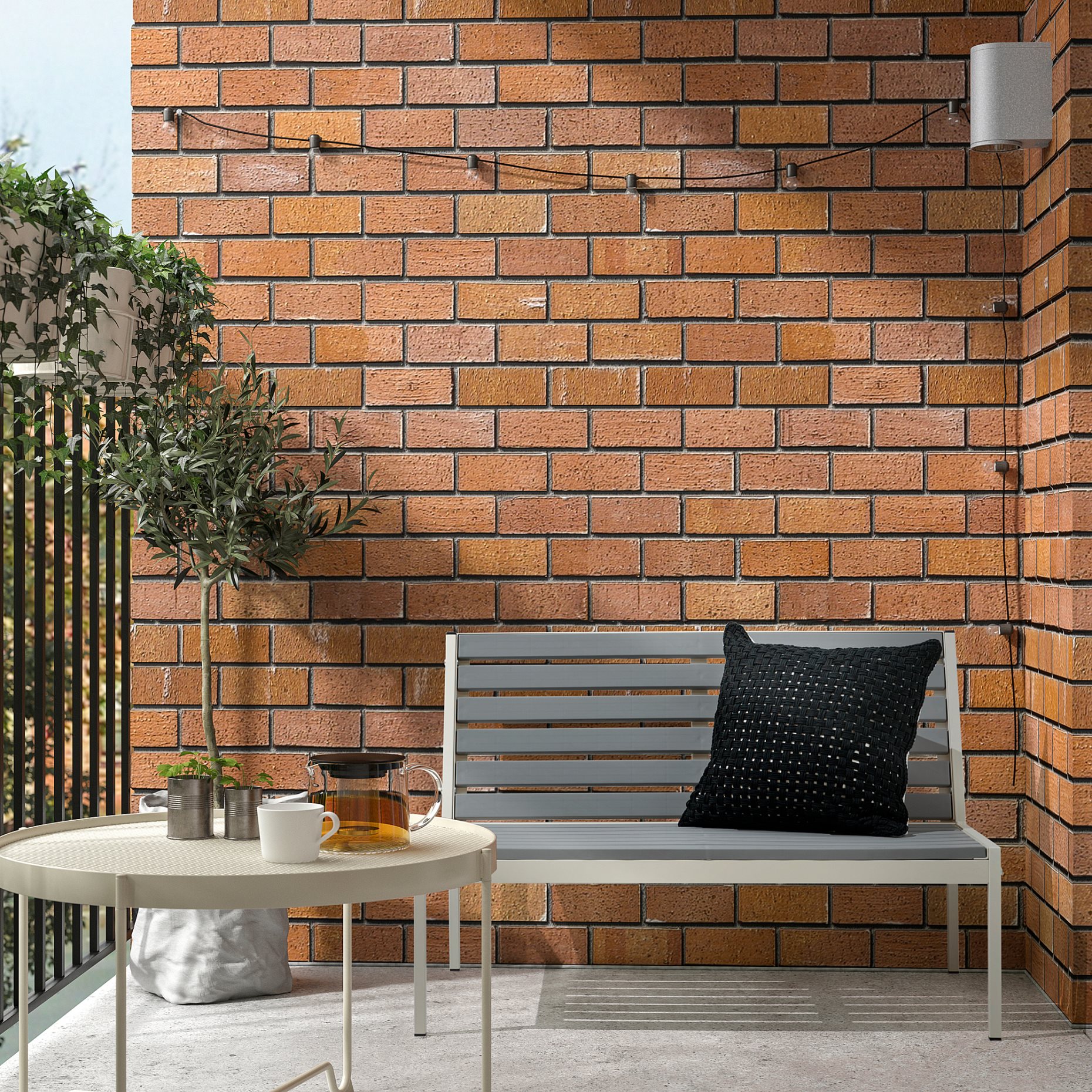 JOLPEN, 2-seat sofa/outdoor, 100x59x67 cm, 605.154.83