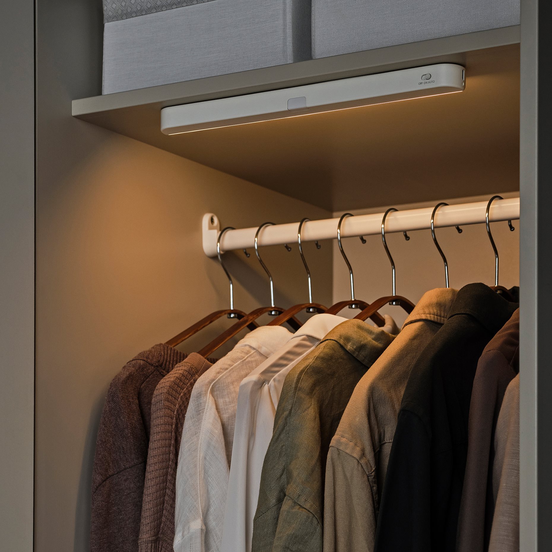 KOLVATTEN, lighting with built-in LED light source with sensor/battery-operated, 30 cm, 605.224.88