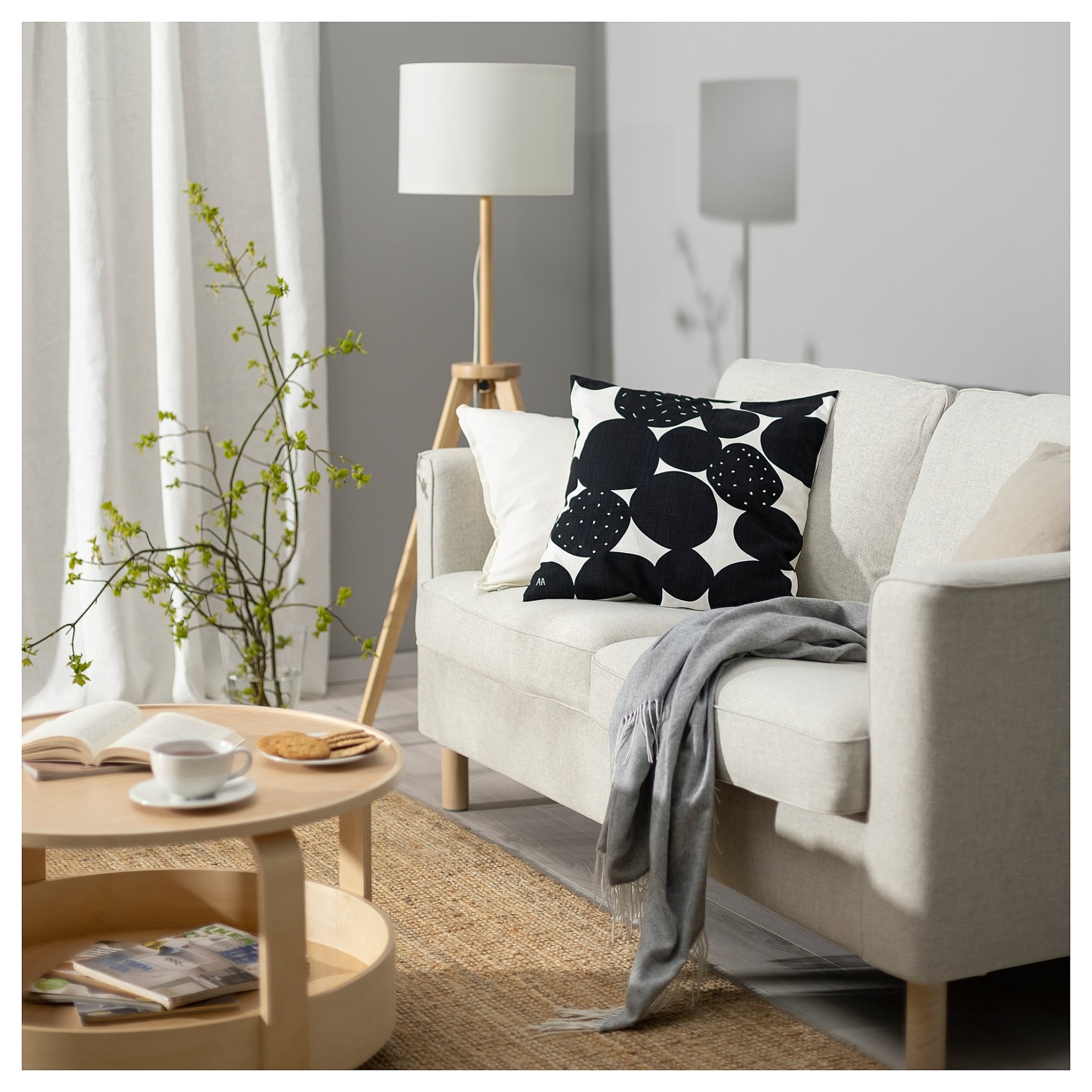SANDSENAP, cushion cover/handmade, 50x50 cm, 605.278.86