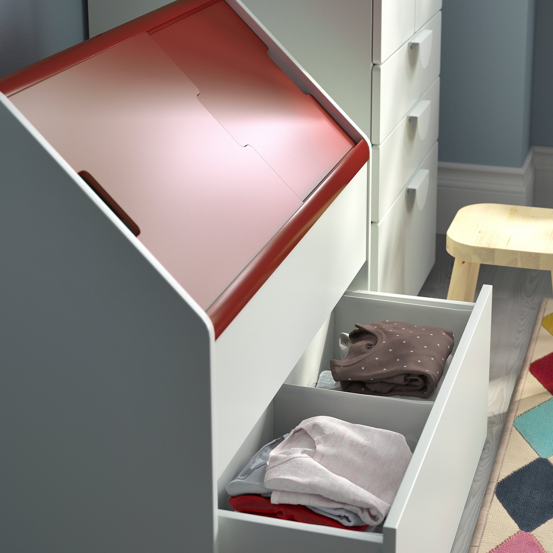 VITBJÖRN, storage unit with drawer, 80x55x78 cm, 605.371.78