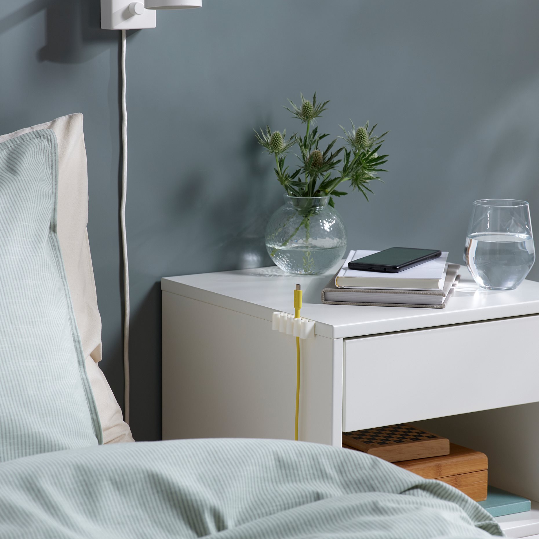 KALKSTUFF, cable holder, set of 3, 605.557.04