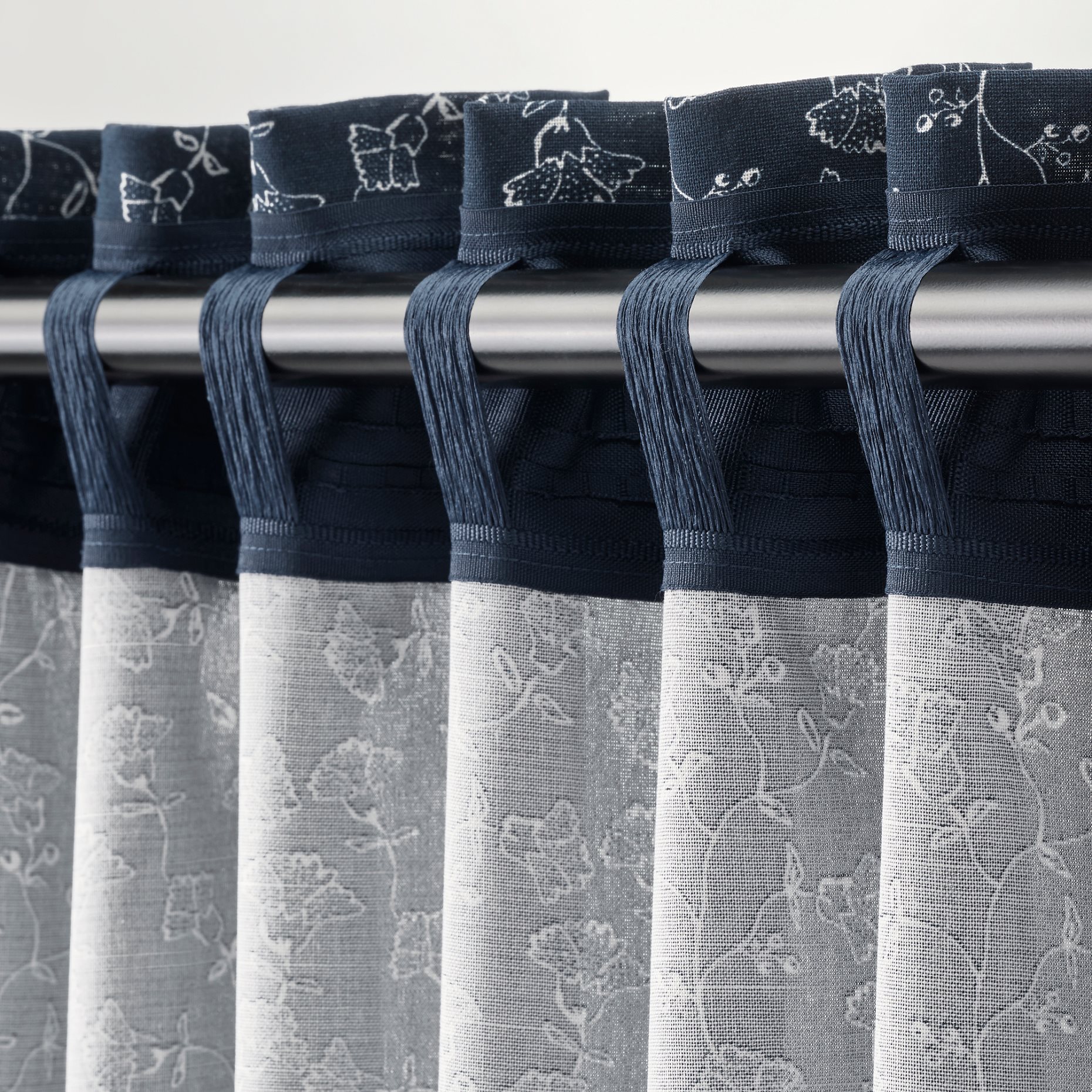 TRYSTÄVMAL, curtains 1 pair, 145x300 cm, 605.565.05