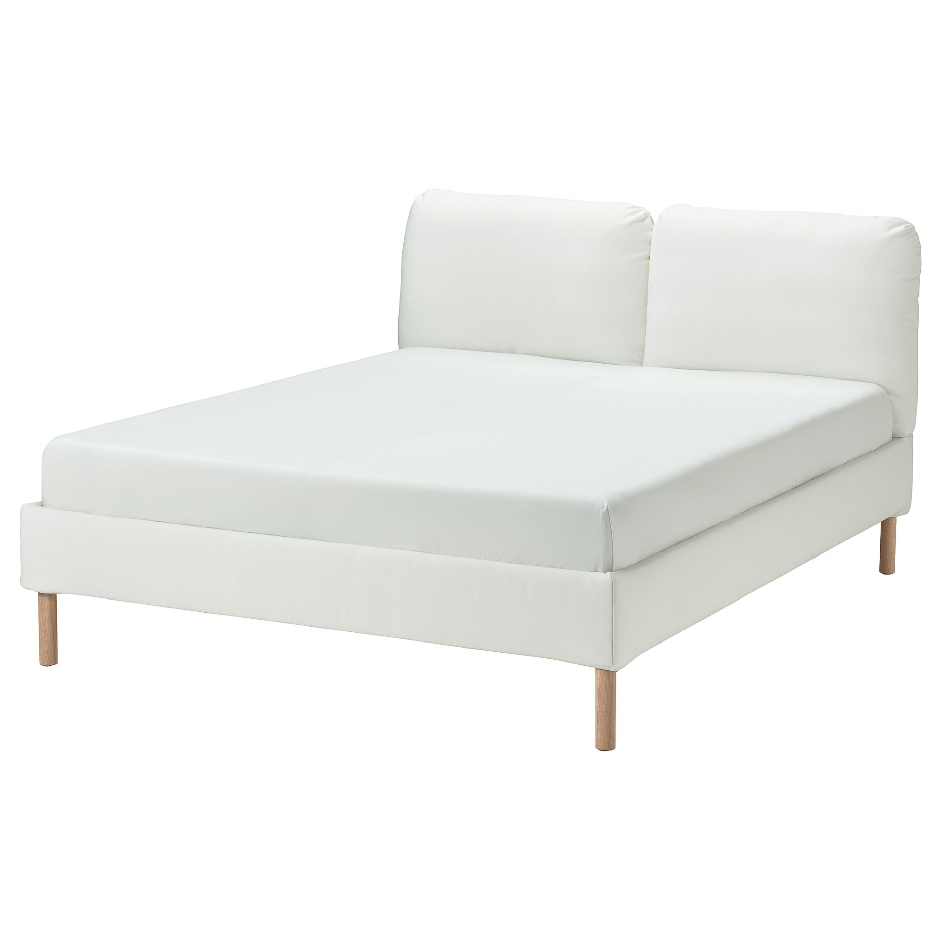 SAGESUND, upholstered bed frame, 140x200 cm, 605.593.68