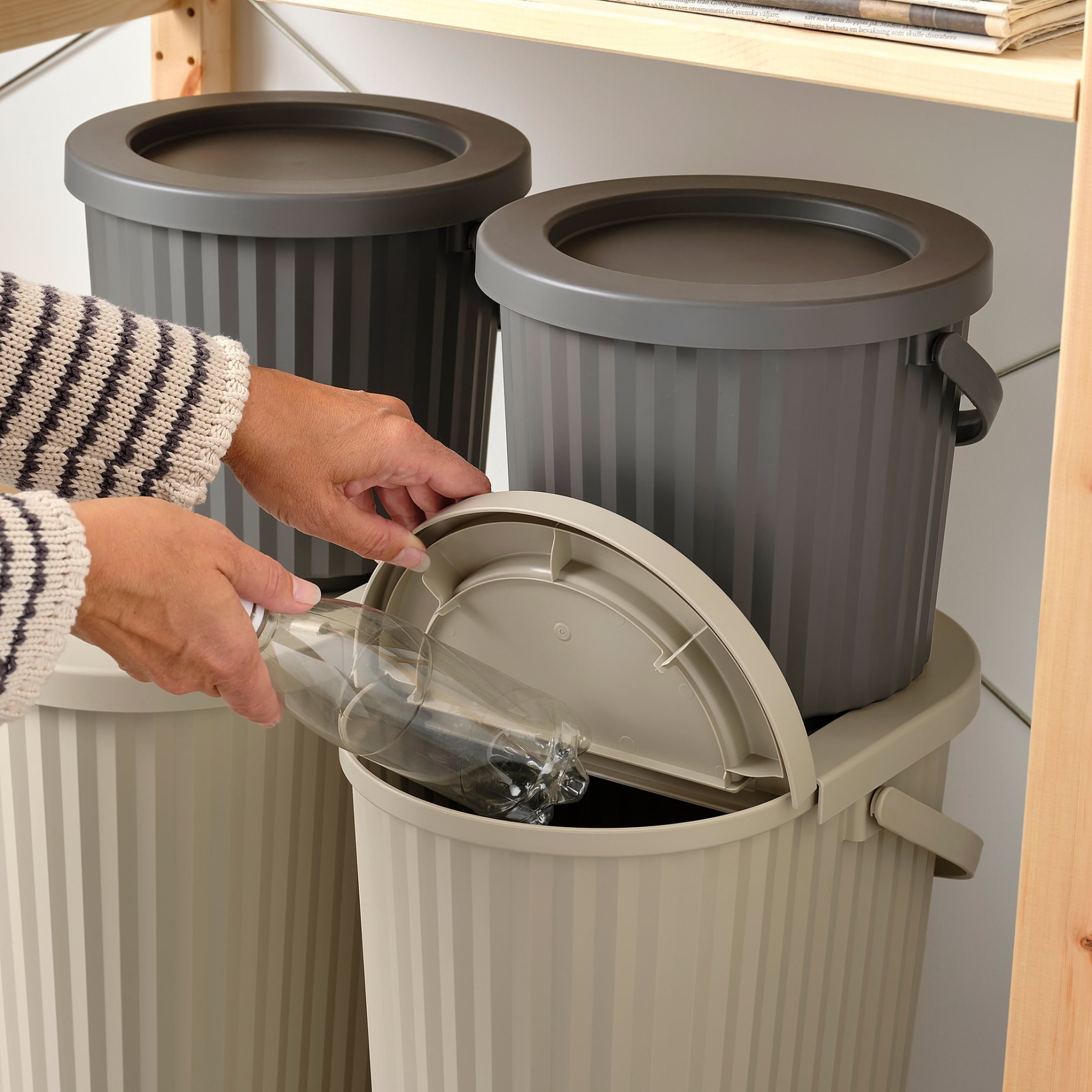 DAMMANG, bin with lid, 26 l, 605.599.76