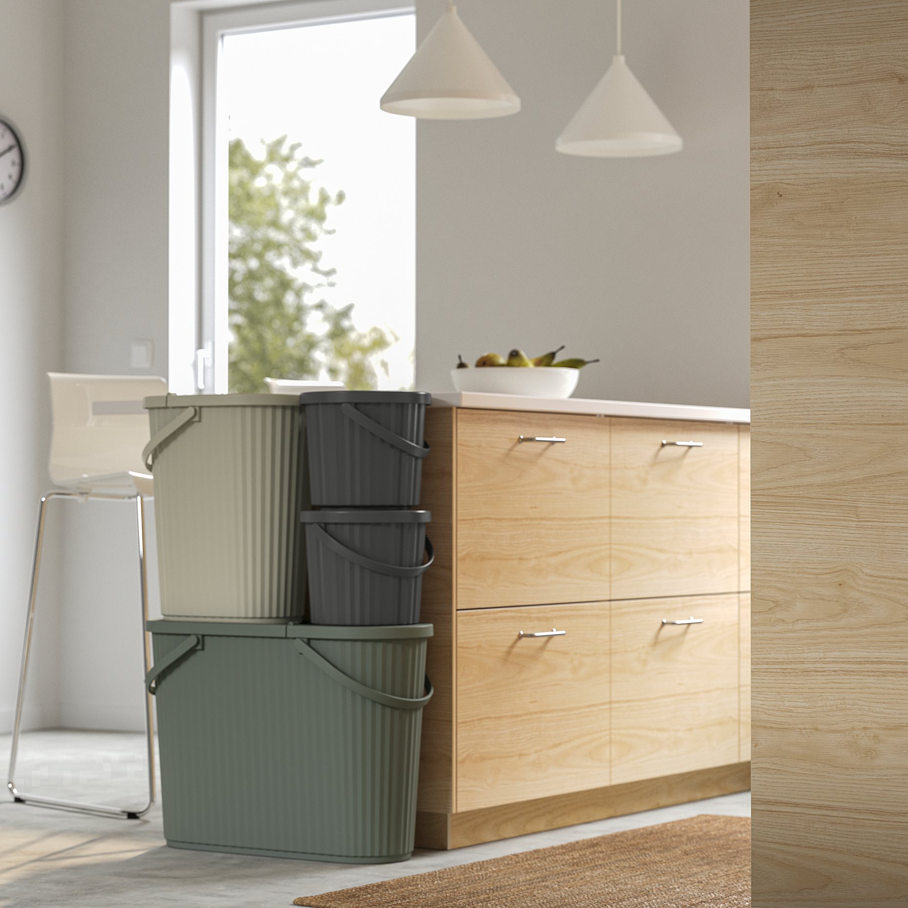 DAMMANG, bin with lid, 26 l, 605.599.76