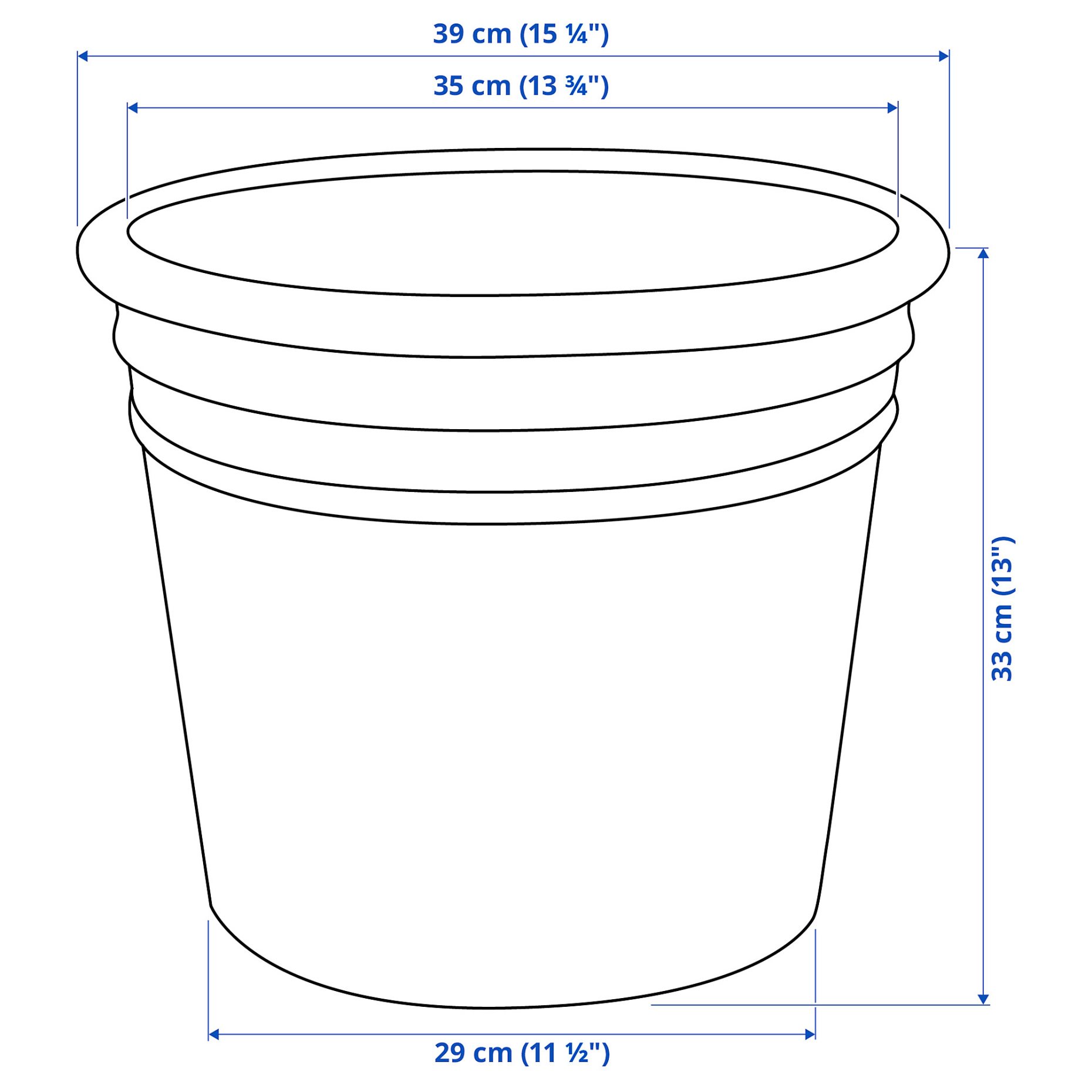 CURRYBLAD, plant pot/outdoor, 35 cm, 605.607.53