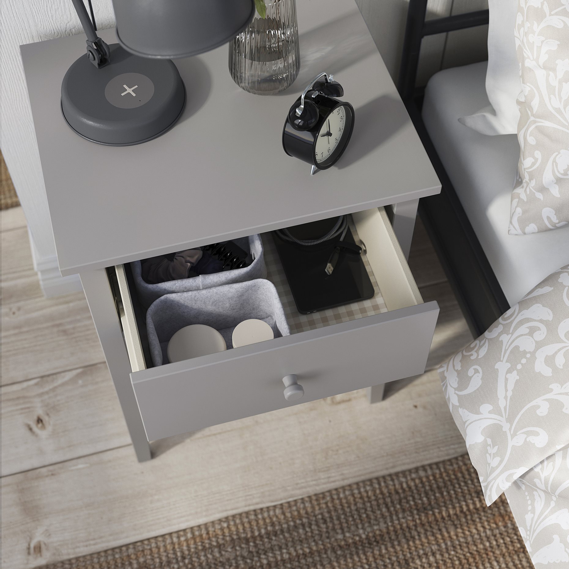 GULLABERG, bedside table with 1 drawer and shelf, 53x43x69 cm, 605.617.43