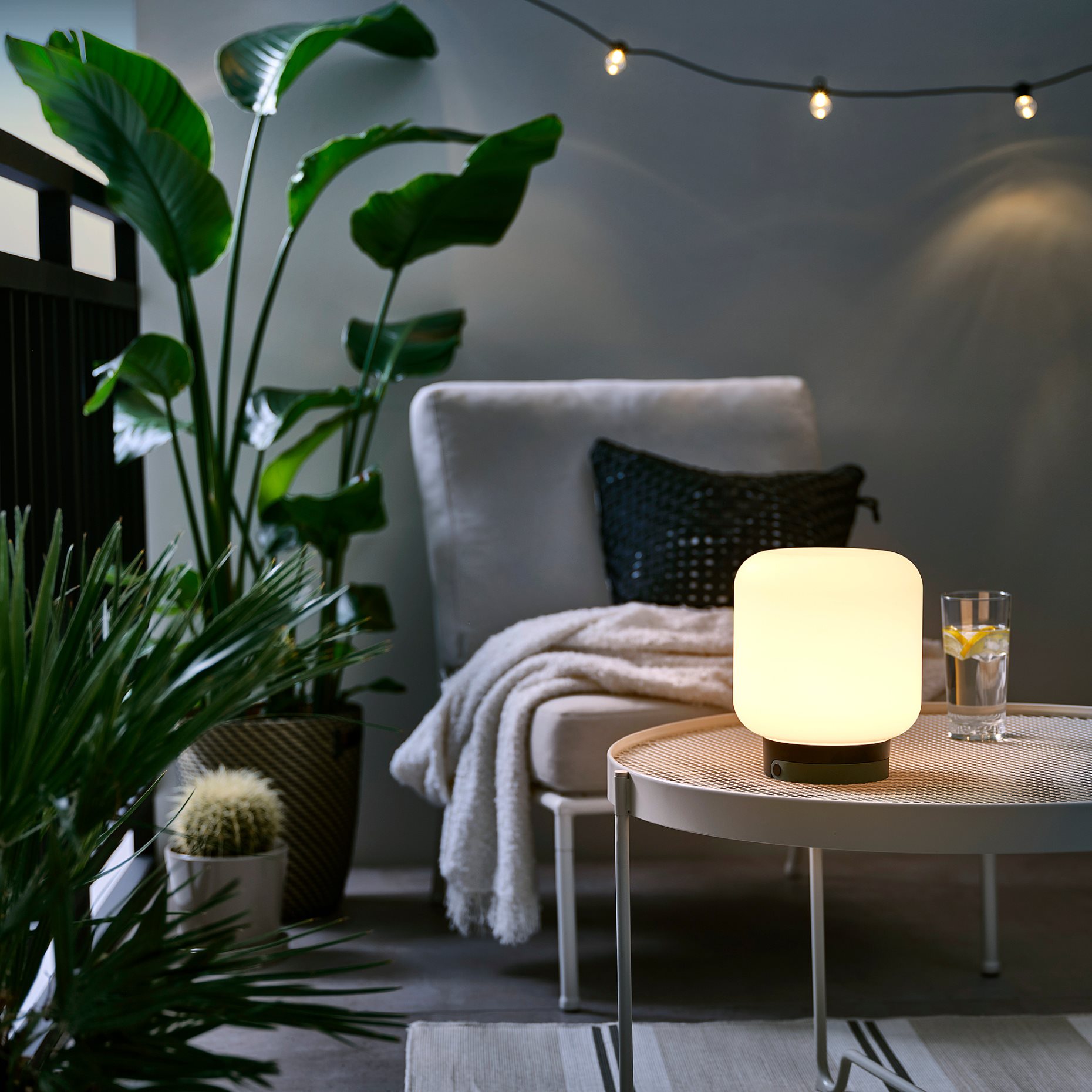 LANSPORT, portable lamp with built-in LED light source/battery-operated, 22 cm, 605.759.19