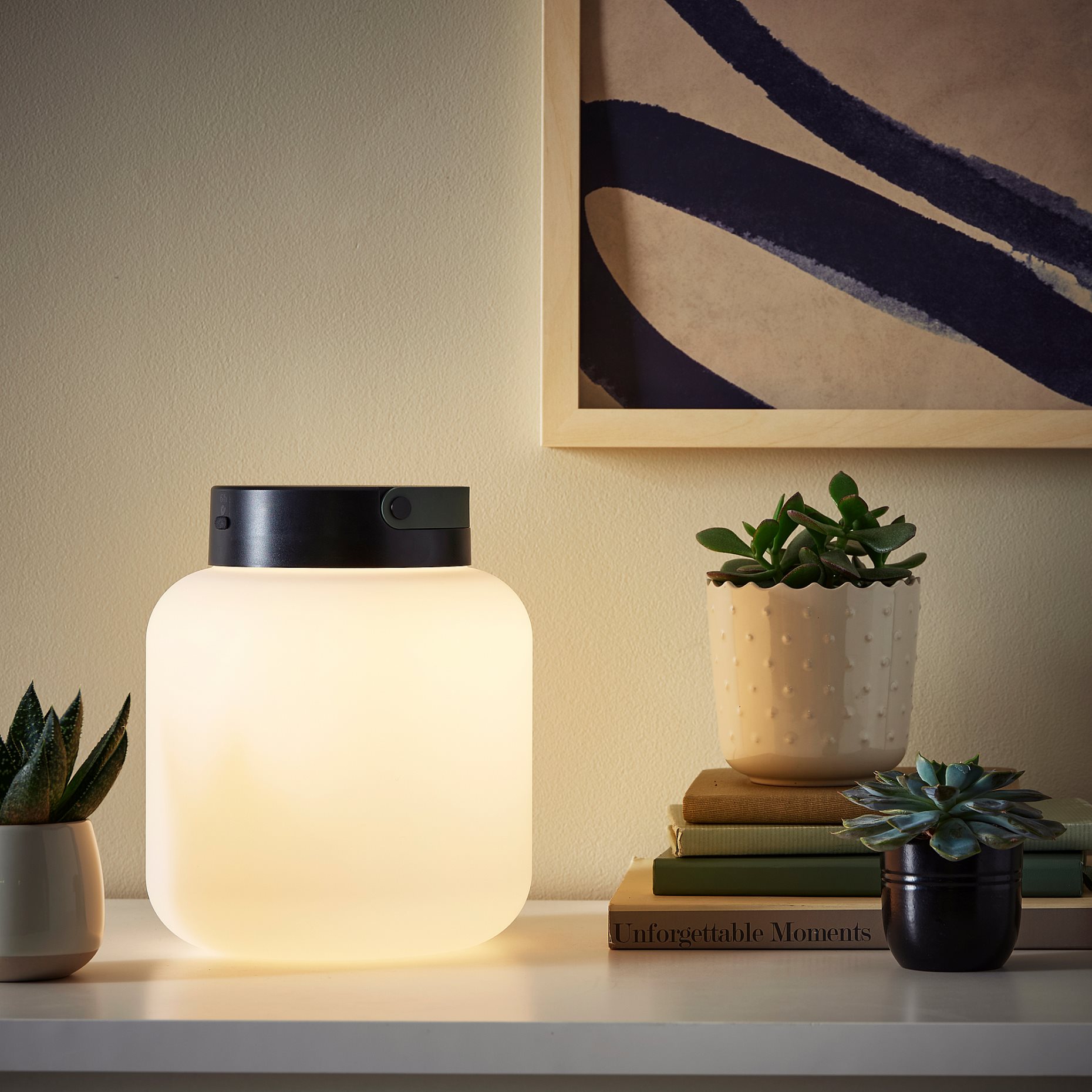 LANSPORT, portable lamp with built-in LED light source/battery-operated, 22 cm, 605.759.19