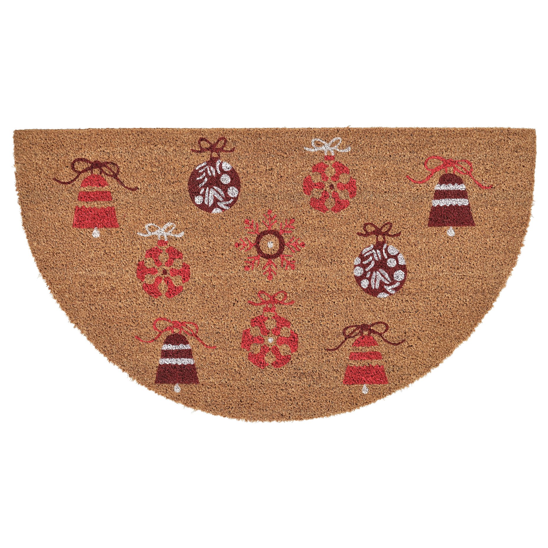 VINTERFINT, door mat/half-moon christmas motifs, 50x90 cm, 605.815.76
