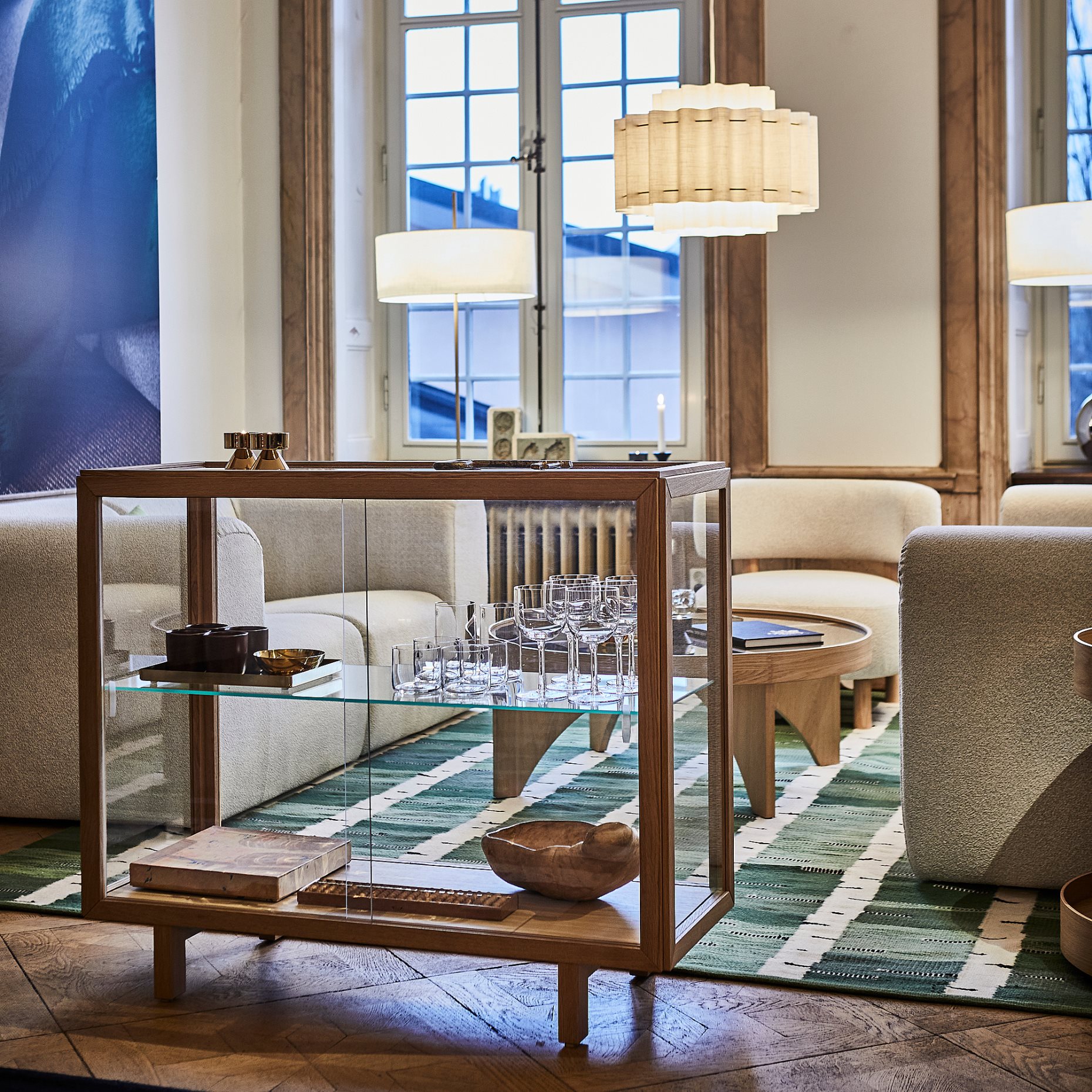 STOCKHOLM 2025, glass-door cabinet, 100x40x86 cm, 605.866.92