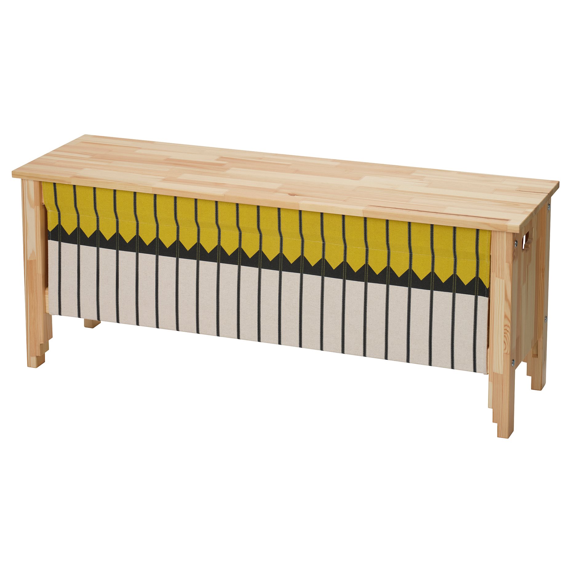 OMMJÄNGE, bench with storage, 113x45x35 cm, 605.946.49