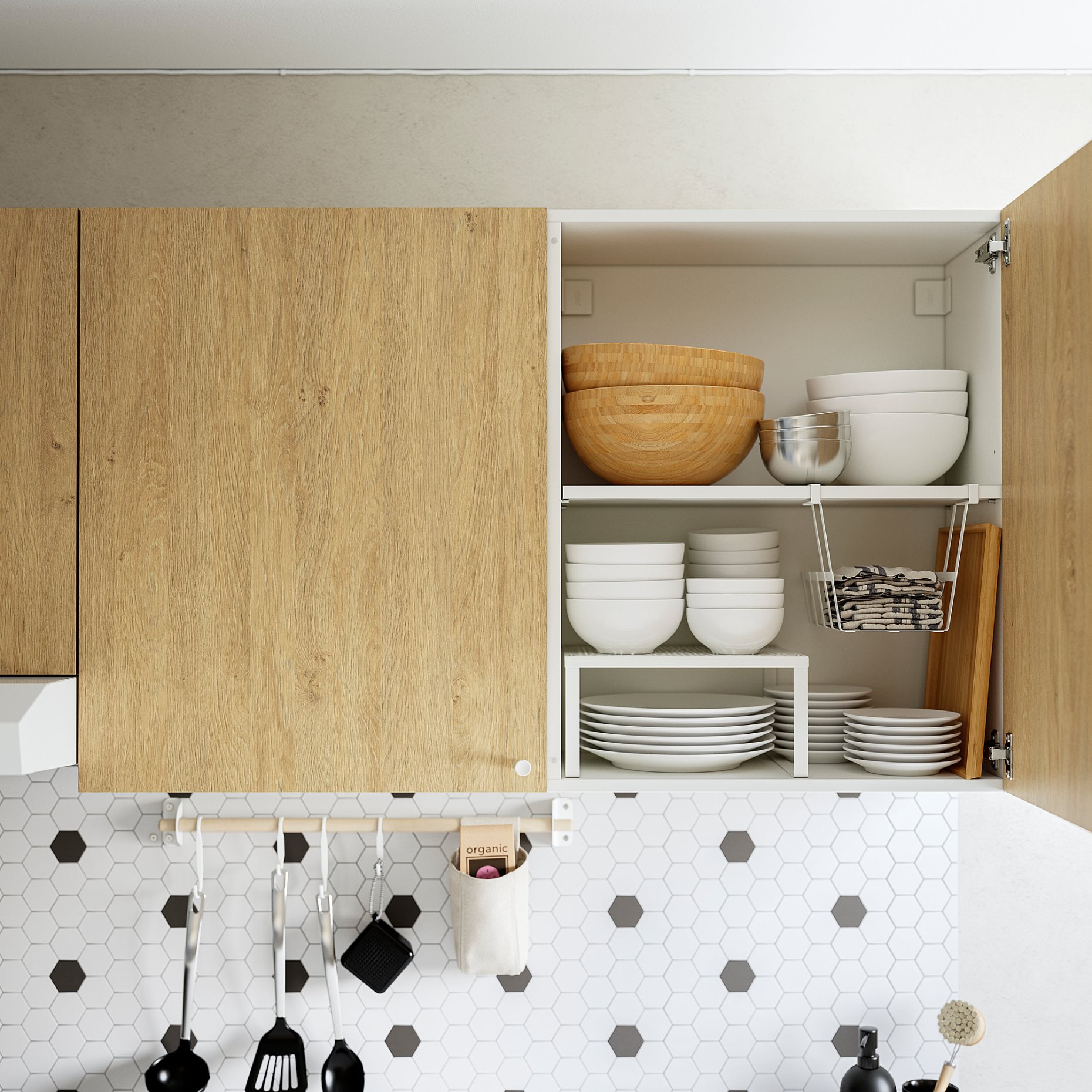 KNOXHULT, wall cabinet with doors, 120x75 cm, 606.039.84