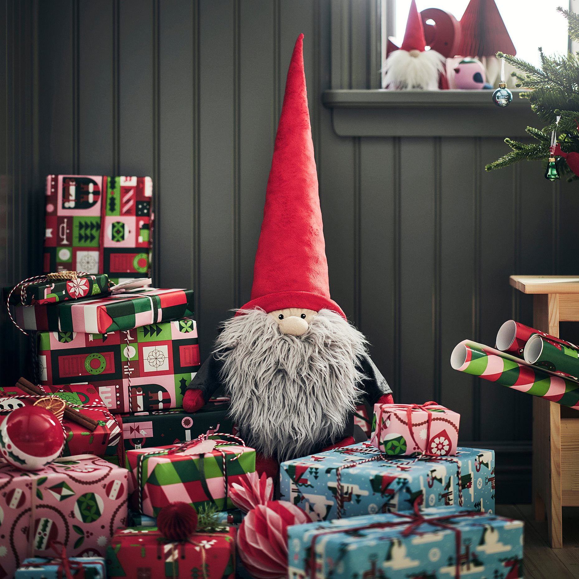 VINTERFINT, decoration Santa Claus, 74 cm, 606.049.93