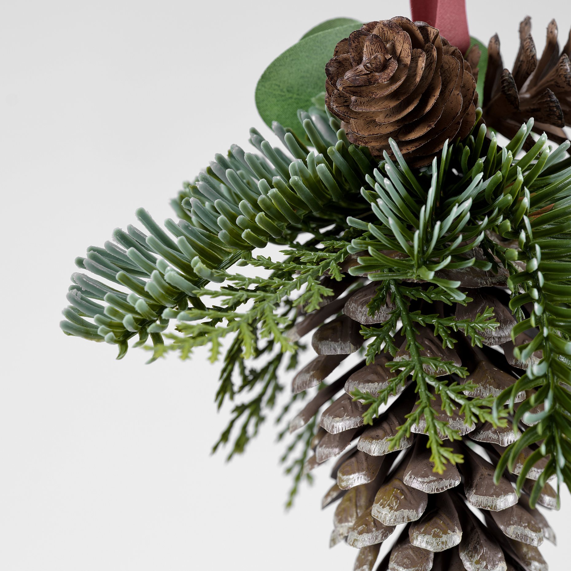 VINTERFINT, artificial hanging decoration in/outdoor/pine cone, 14 cm, 606.095.56