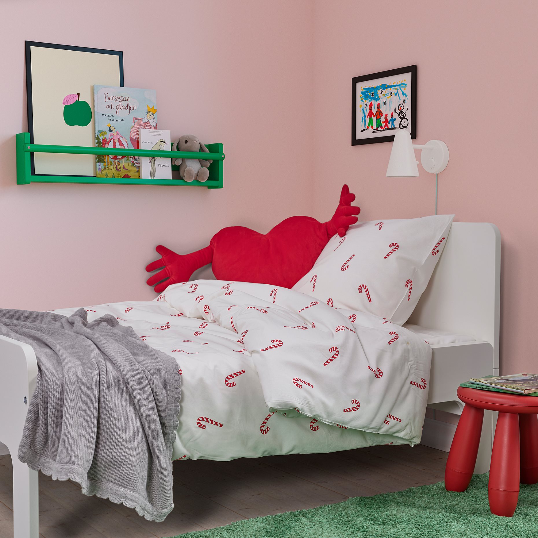 LÖVSÅNGARE, duvet cover and pillowcase, 150x200/50x60 cm, 606.122.43