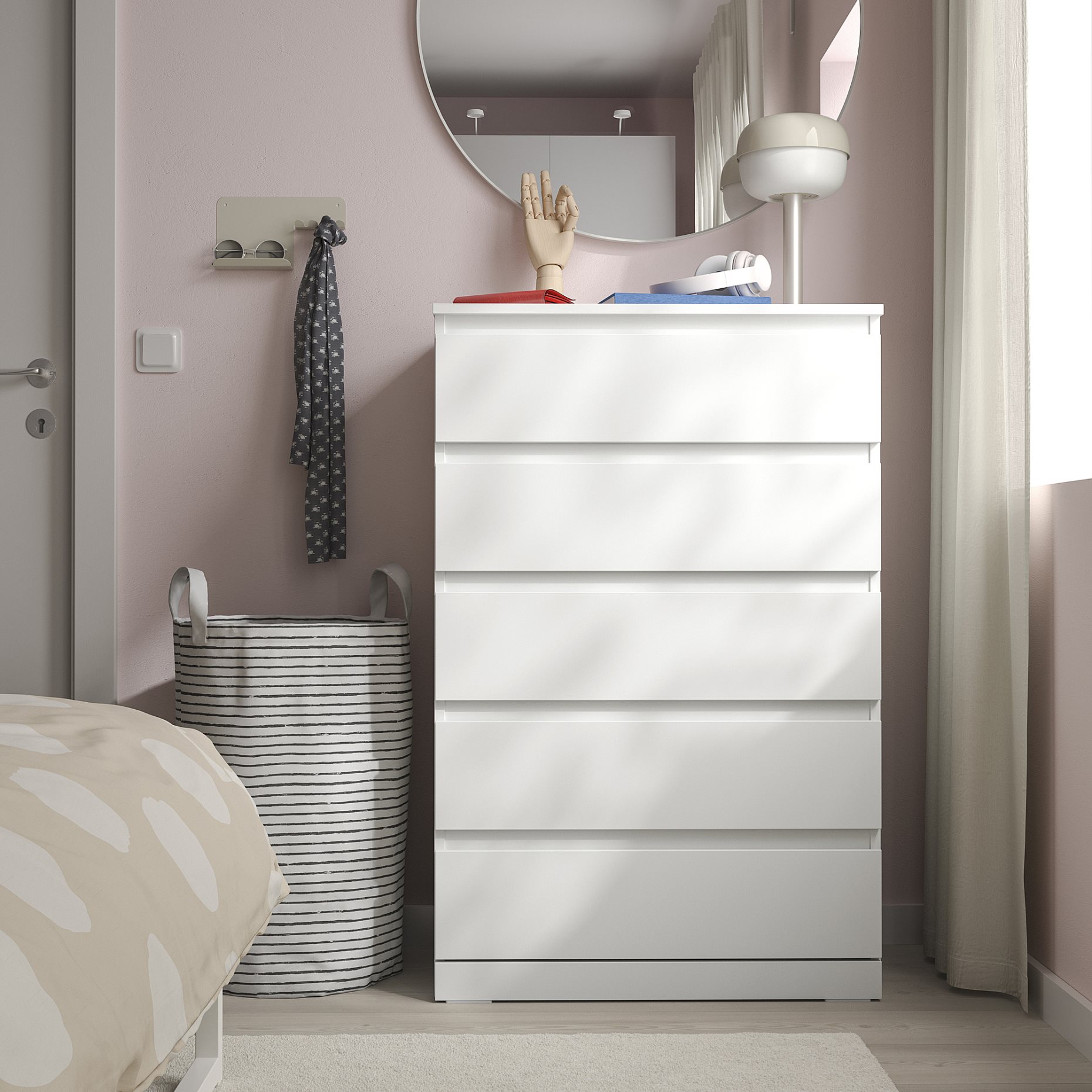 LILLBERGET, chest of 5 drawers, 70x43x108 cm, 606.304.78