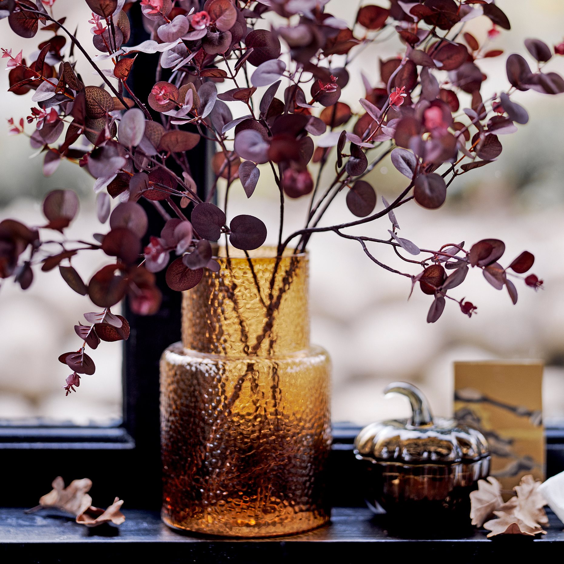 SMYCKA2026, artificial leaf in/outdoor/eucalyptus, 75 cm, 606.329.48
