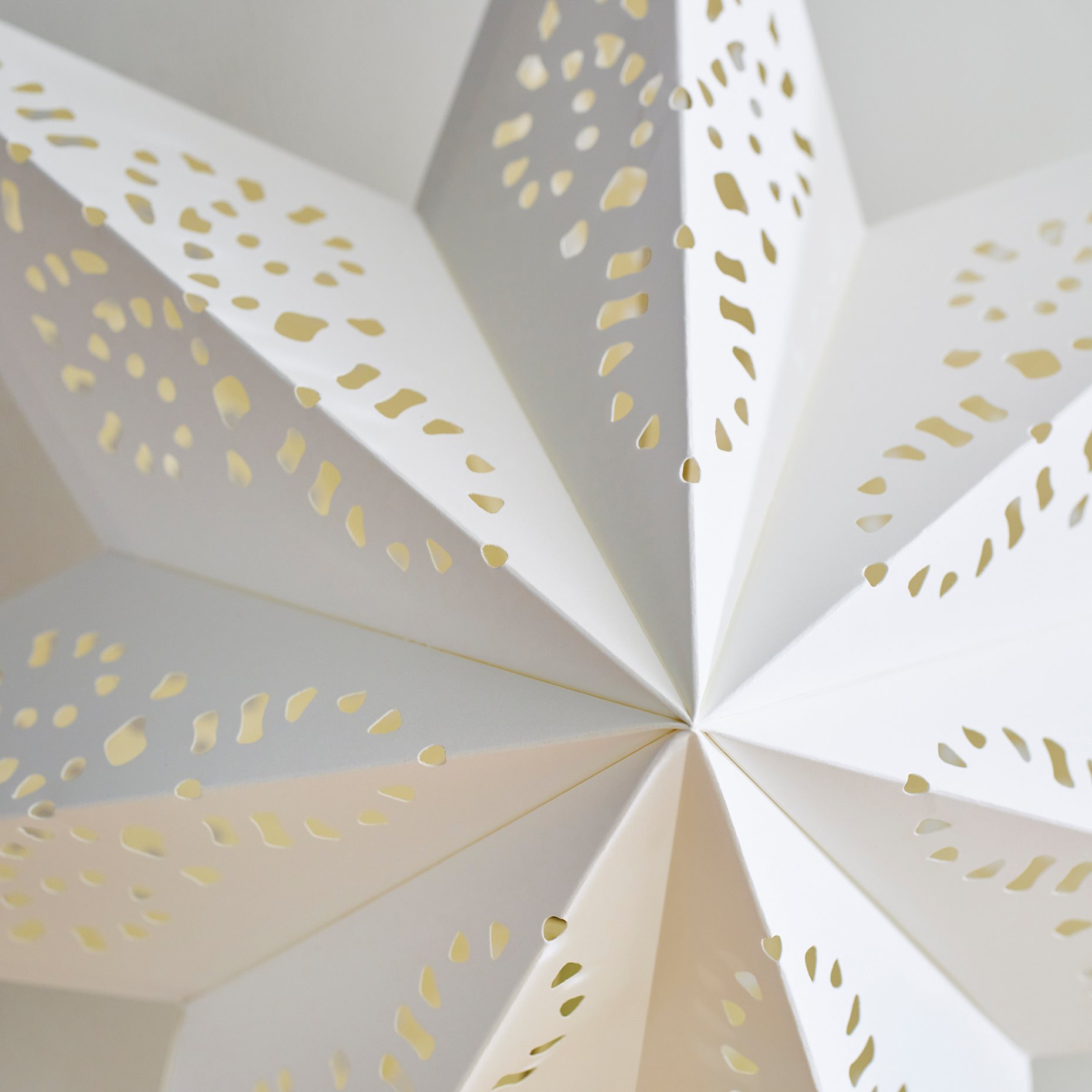 STRÅLA, lamp shade star/lace, 48 cm, 606.398.84