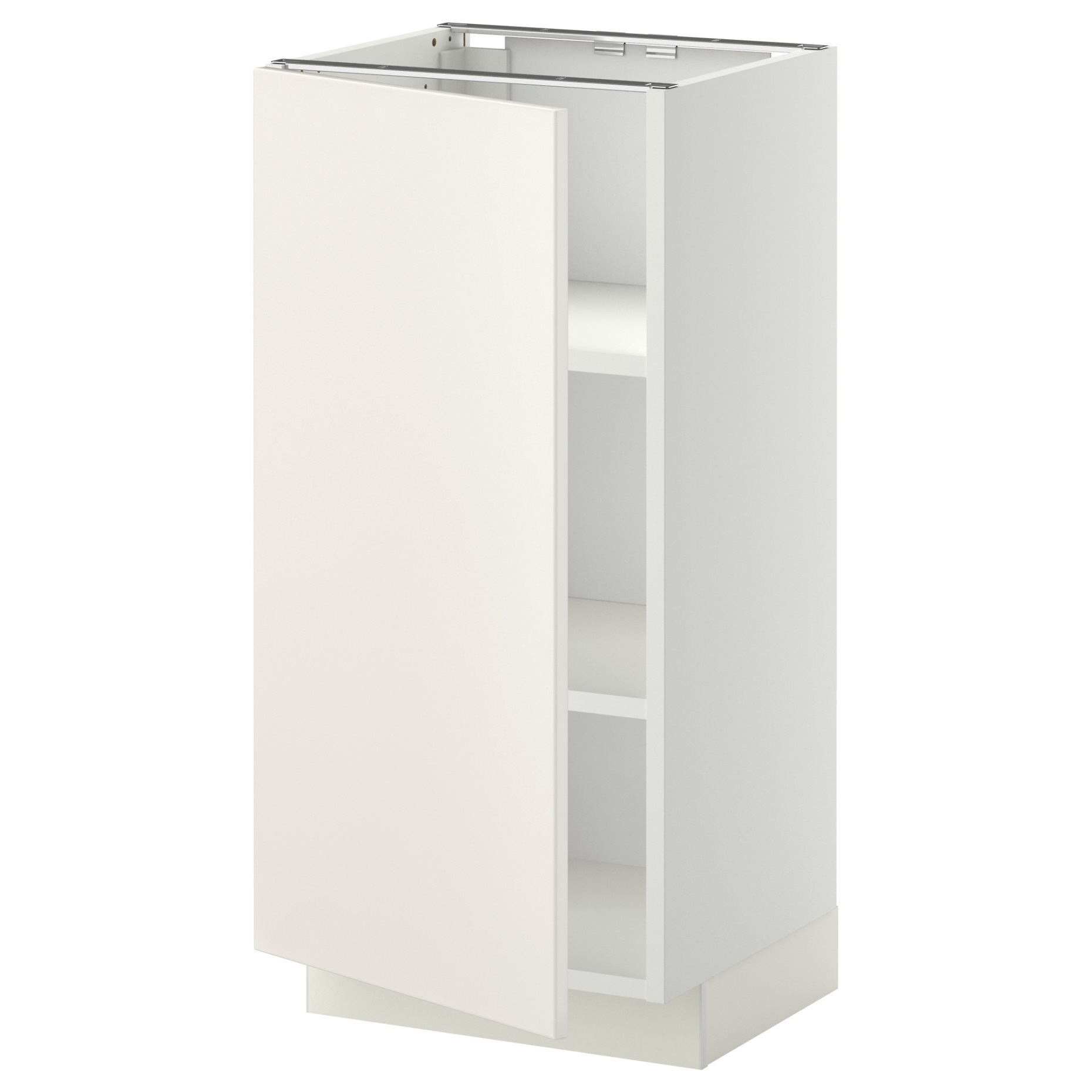 METOD, base cabinet with shelves, 40x37 cm, 694.666.09