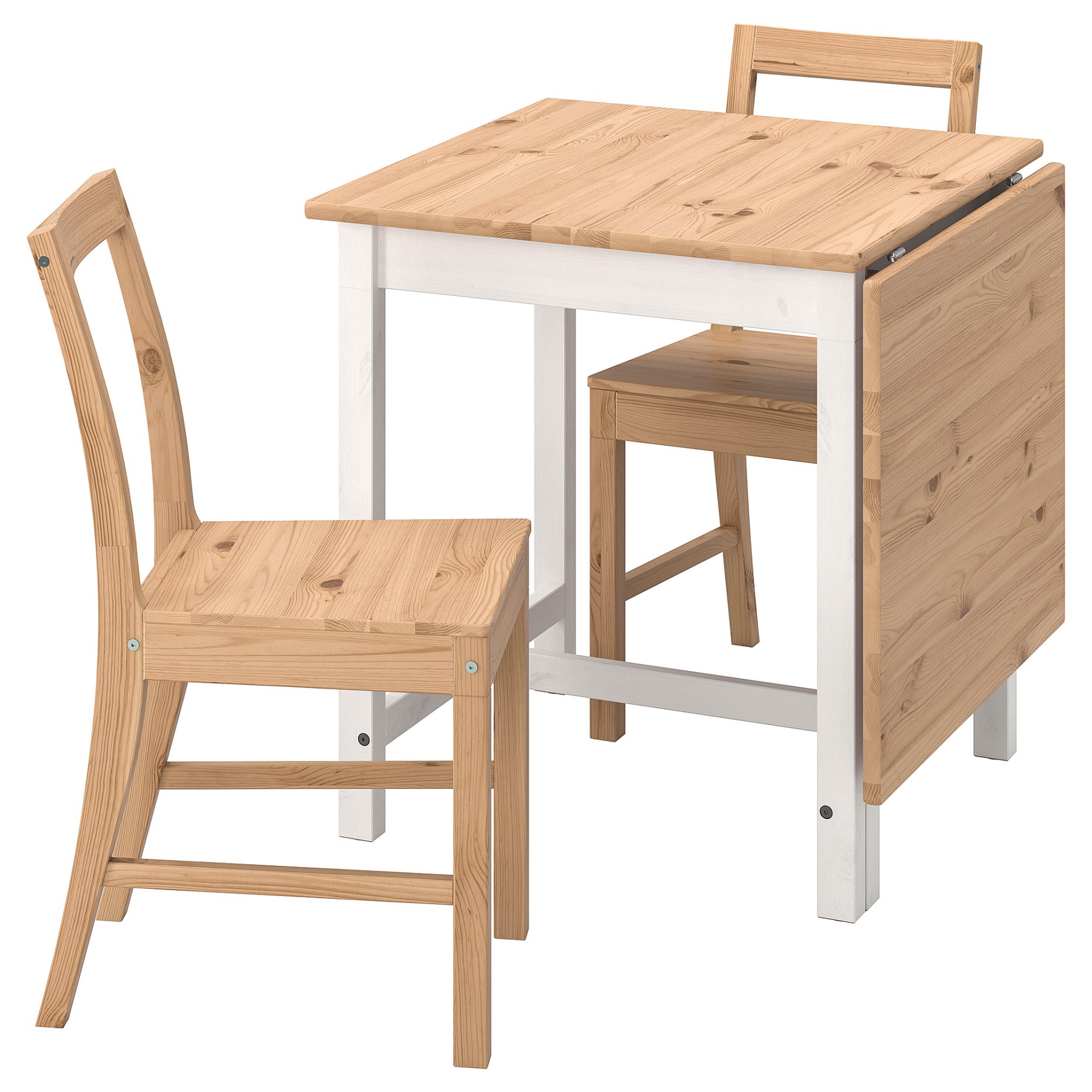PINNTORP/PINNT, table and 2 chairs, 67/124 cm, 694.844.44