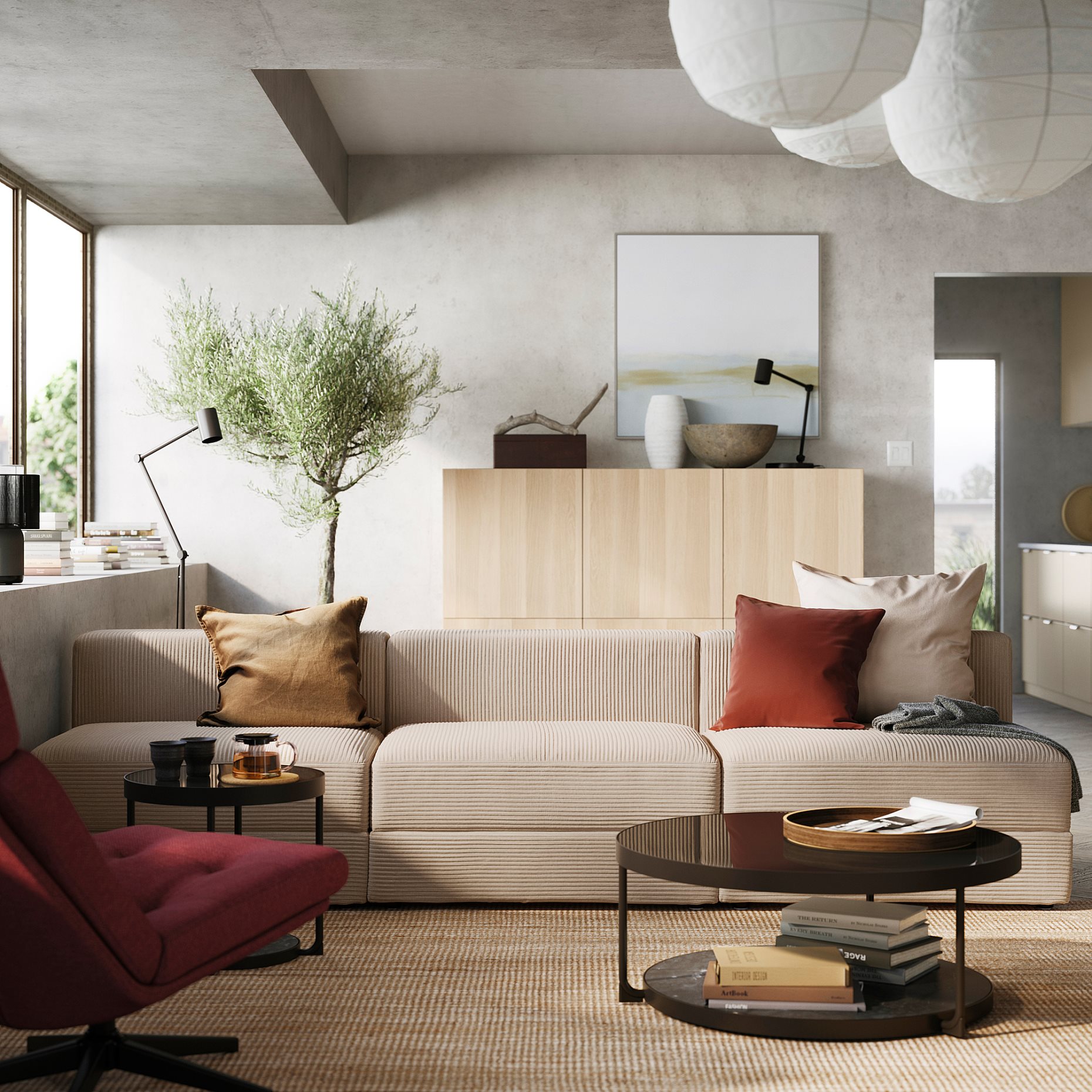 JÄTTEBO, 4,5θέσιος πολυμορφικός καναπές, 694.850.85