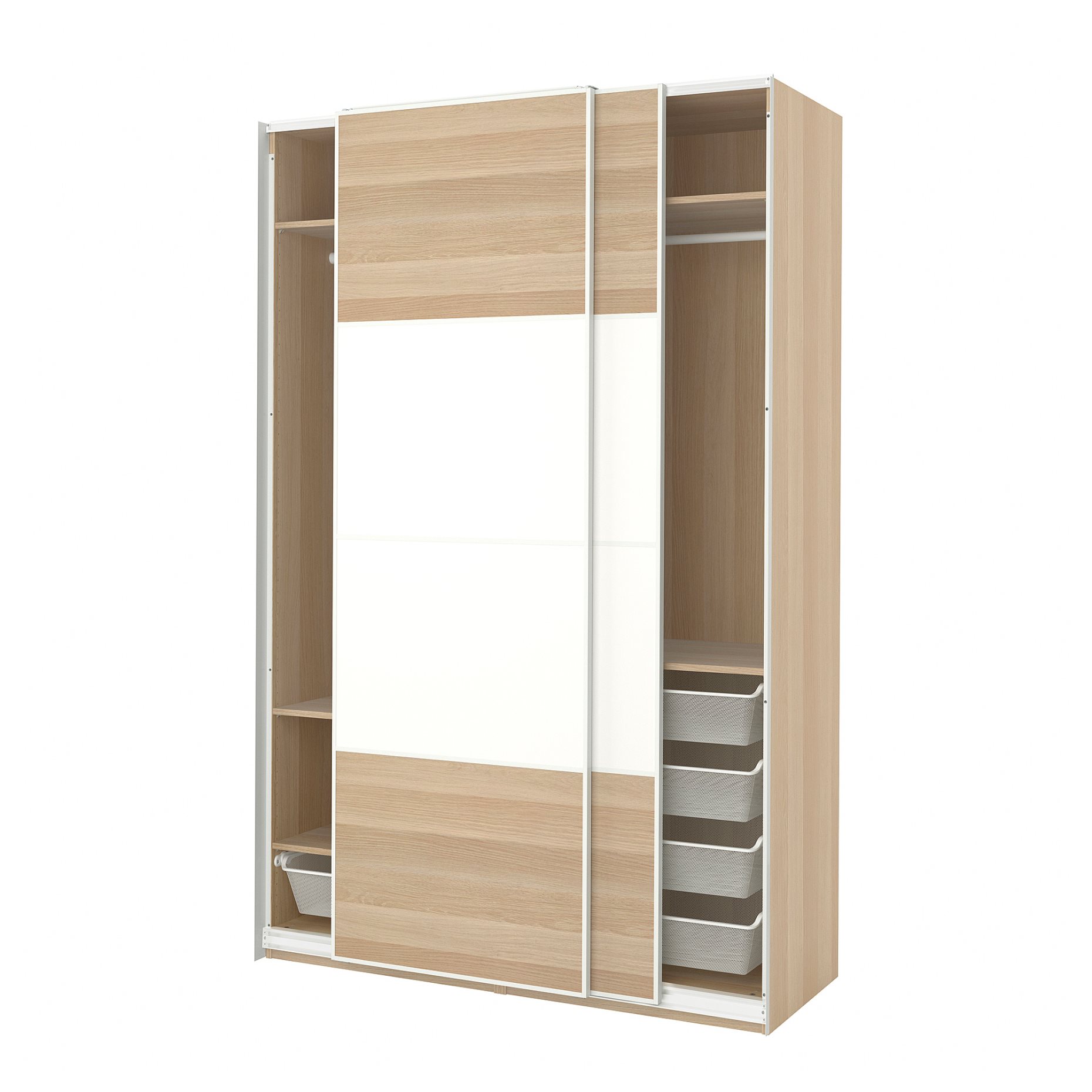PAX/MEHAMN, ντουλάπα με συρόμενες πόρτες, 150x66x236 cm, 695.028.91