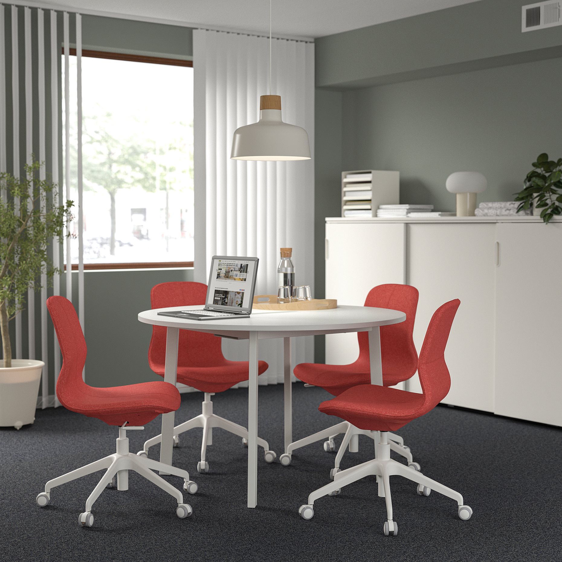 MITTZON, conference table/round, 120x75 cm, 695.304.41