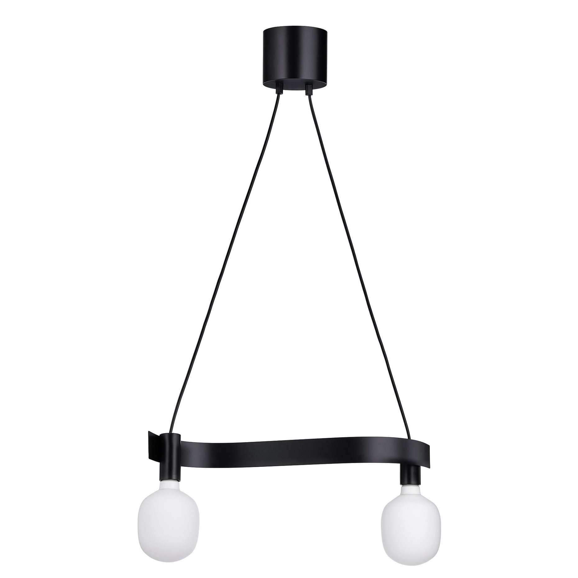 VIHALS, pendant lamp wave shaped with light bulb/smart wireless dimmable, 695.371.26