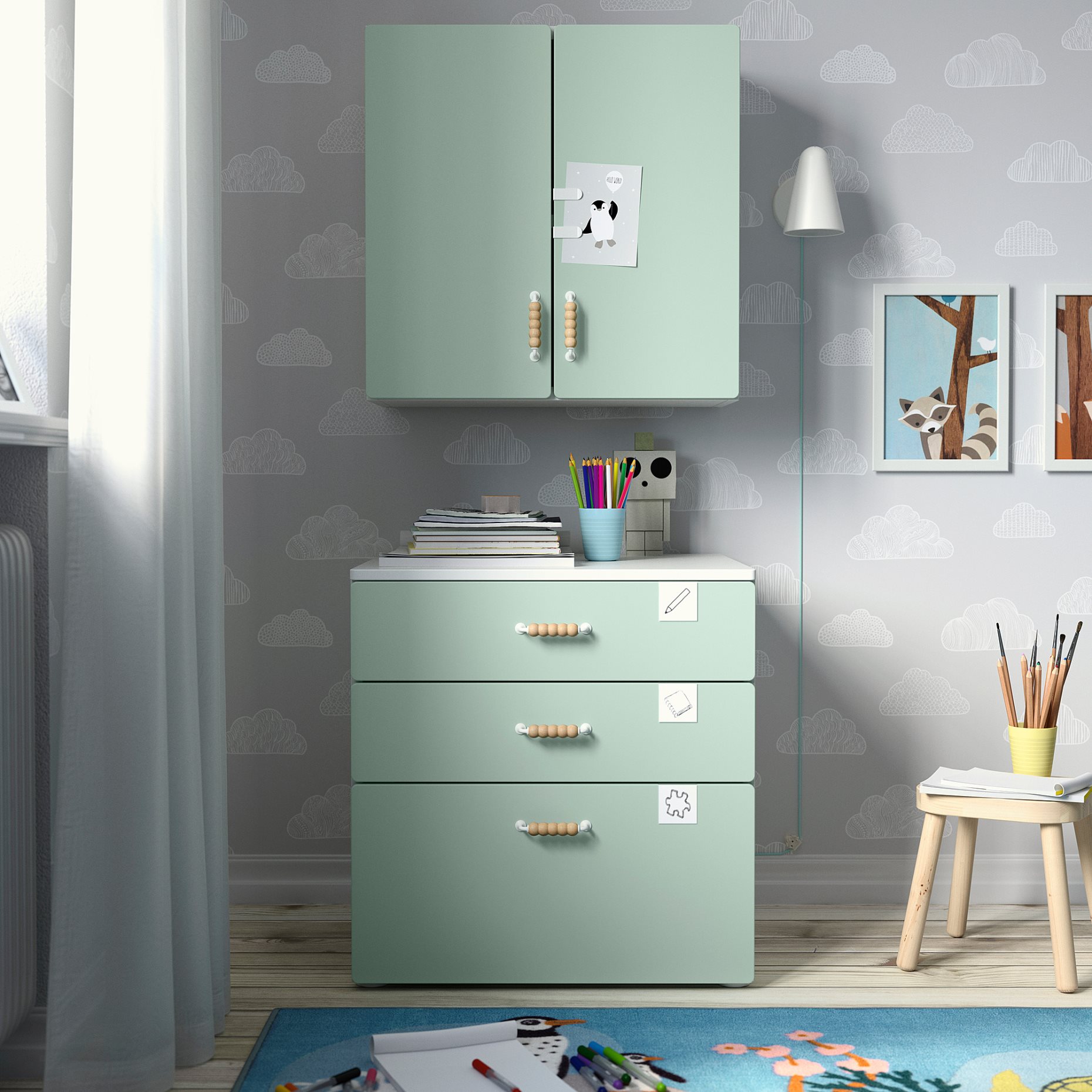 SMÅSTAD, wall cabinet with 1 shelf, 60x32x60 cm, 695.429.53
