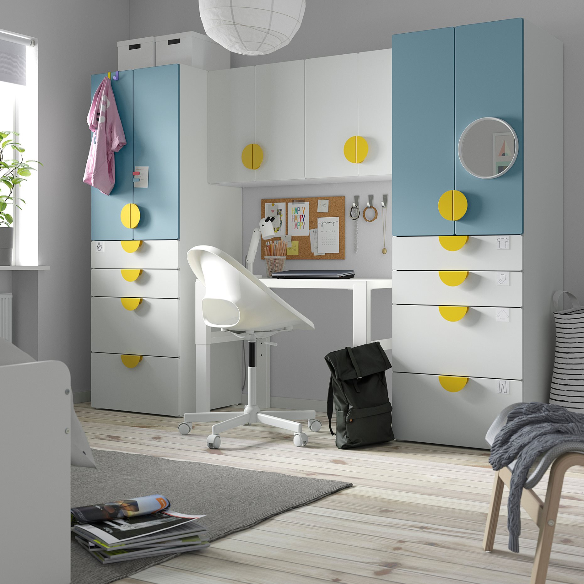 SMASTAD/PLATSA, storage combination, 240x57x181 cm, 695.441.03