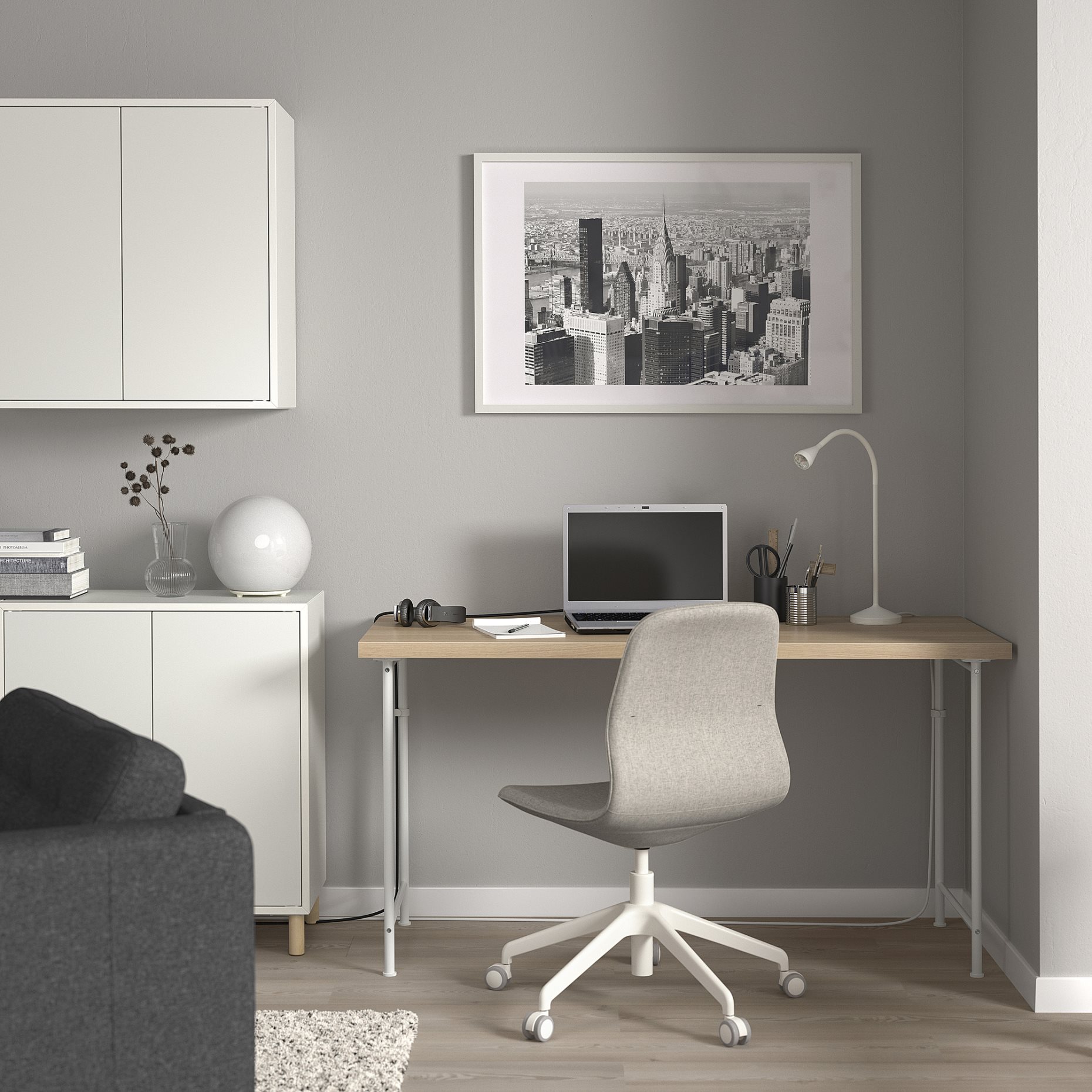 LAGKAPTEN/SPAND, desk, 140x60 cm, 695.636.91