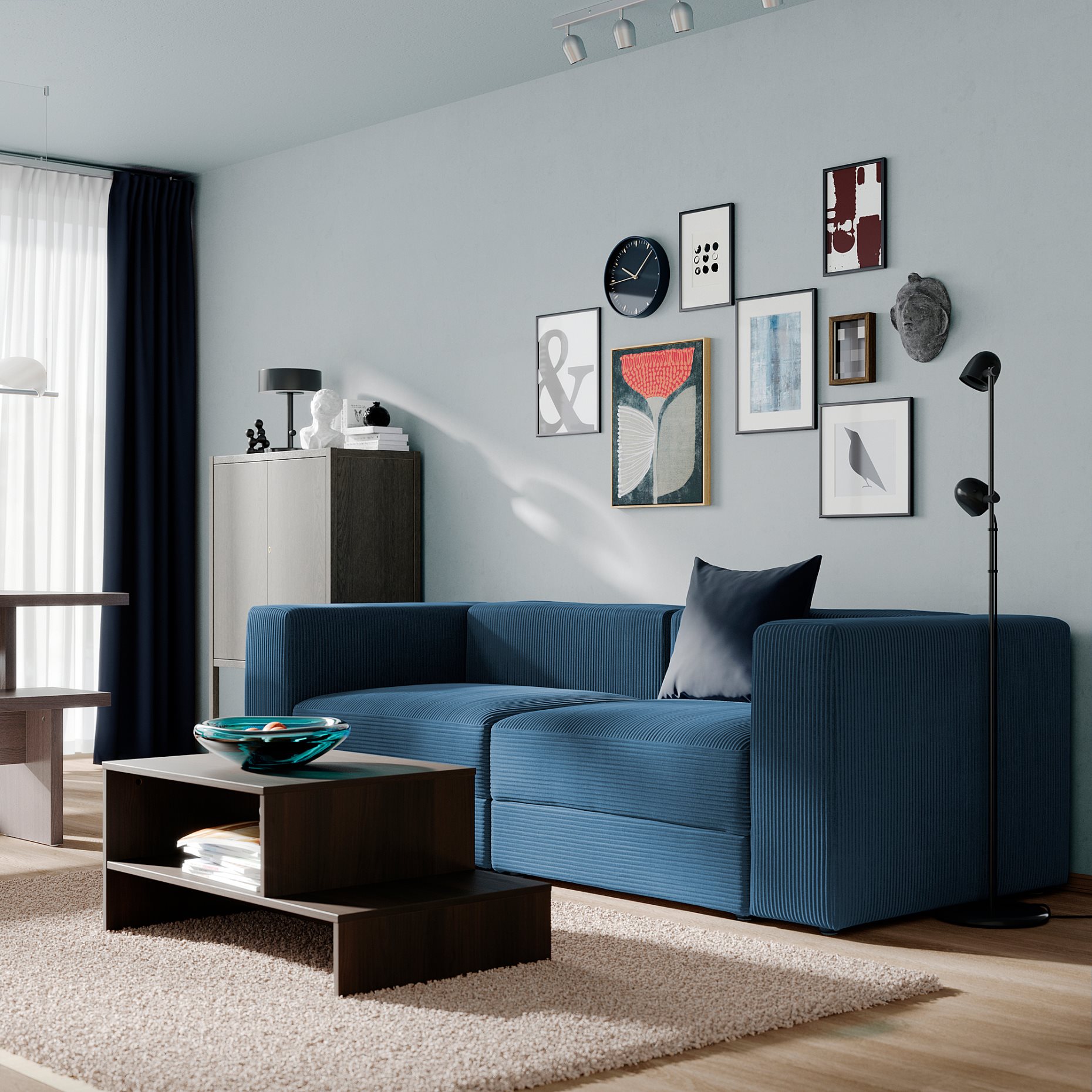 JÄTTEBO, 3-seat modular sofa, 696.083.26