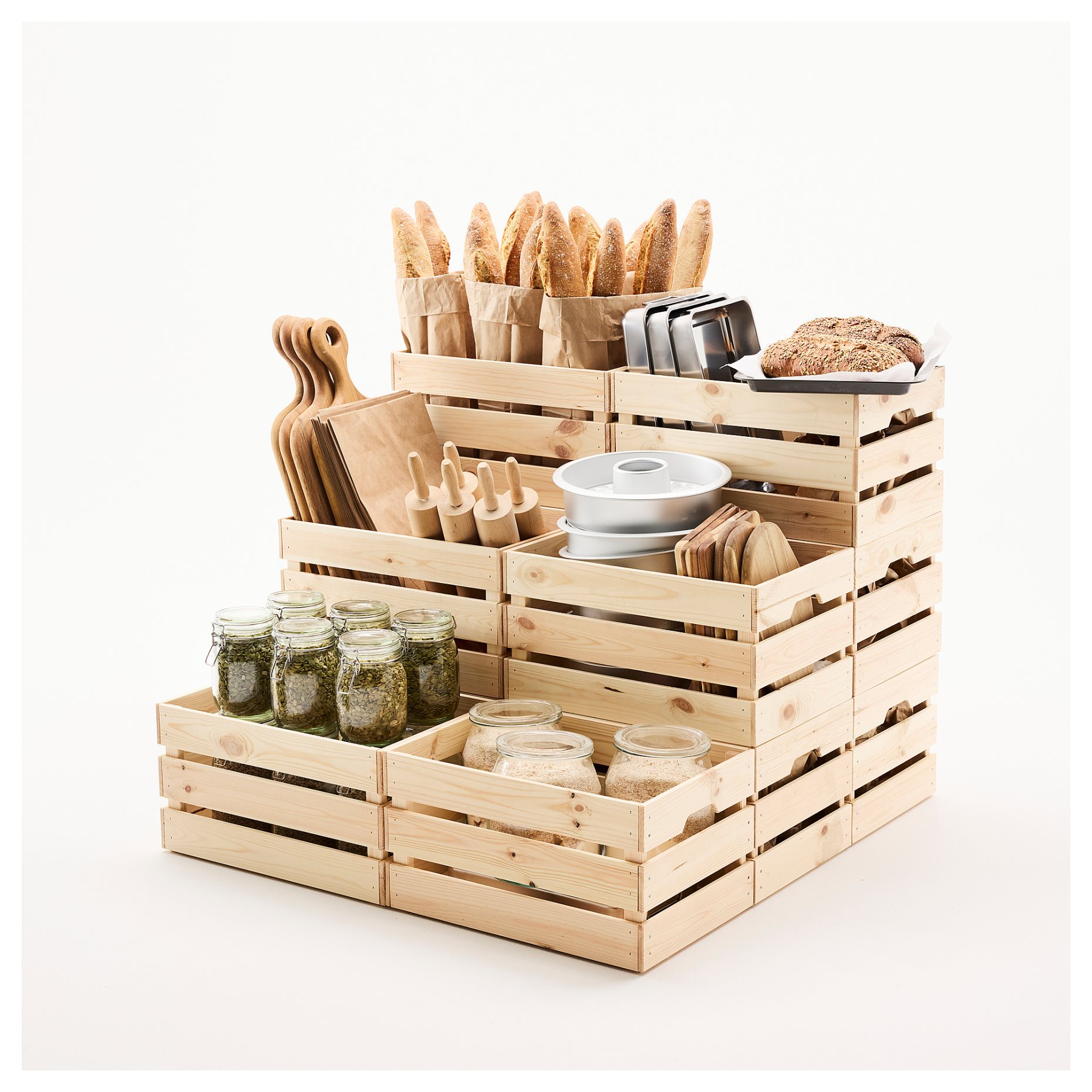 KNAGGLIG, κουτί, πεύκο, 702.923.59