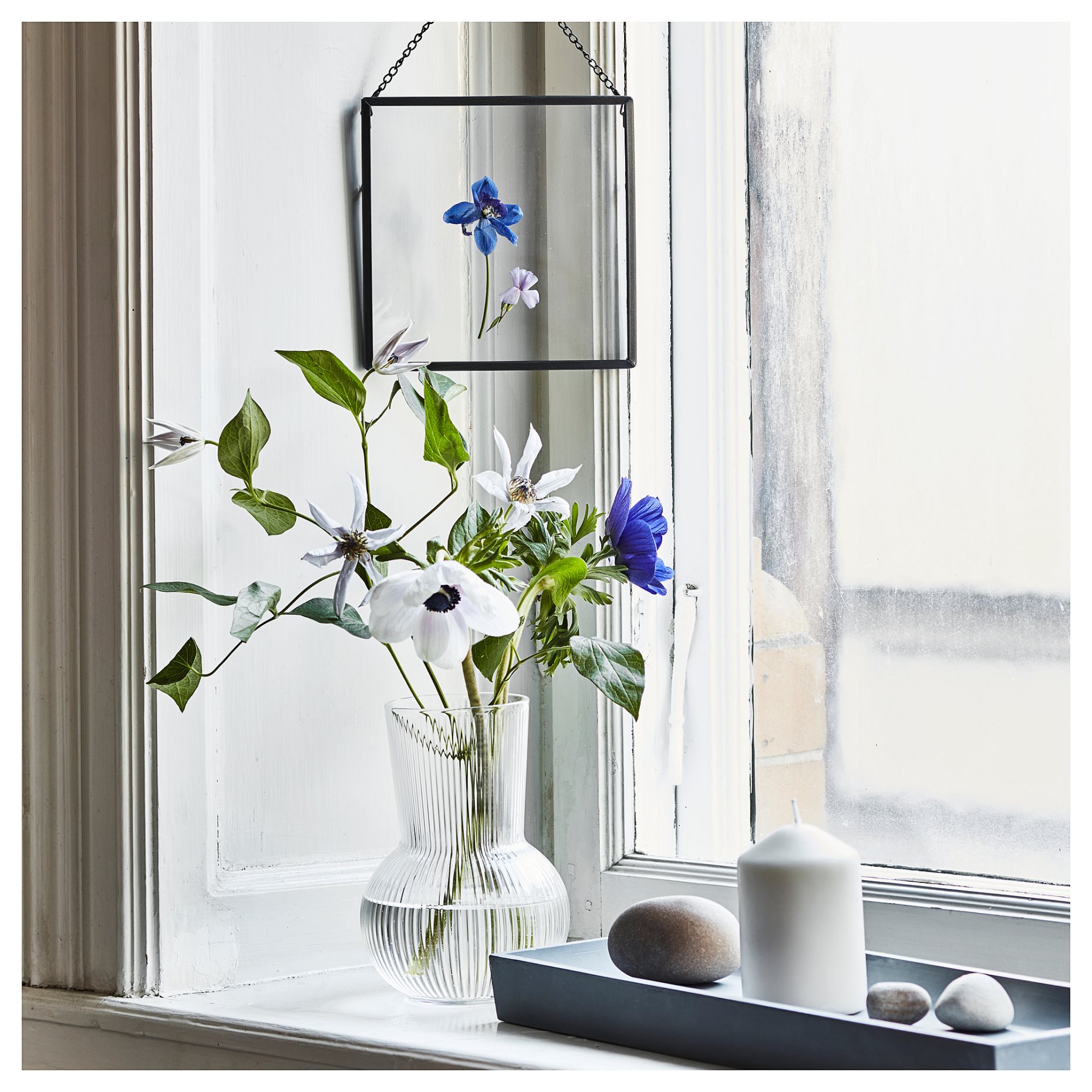 LÄTTNAD, unscented block candle, 703.384.56