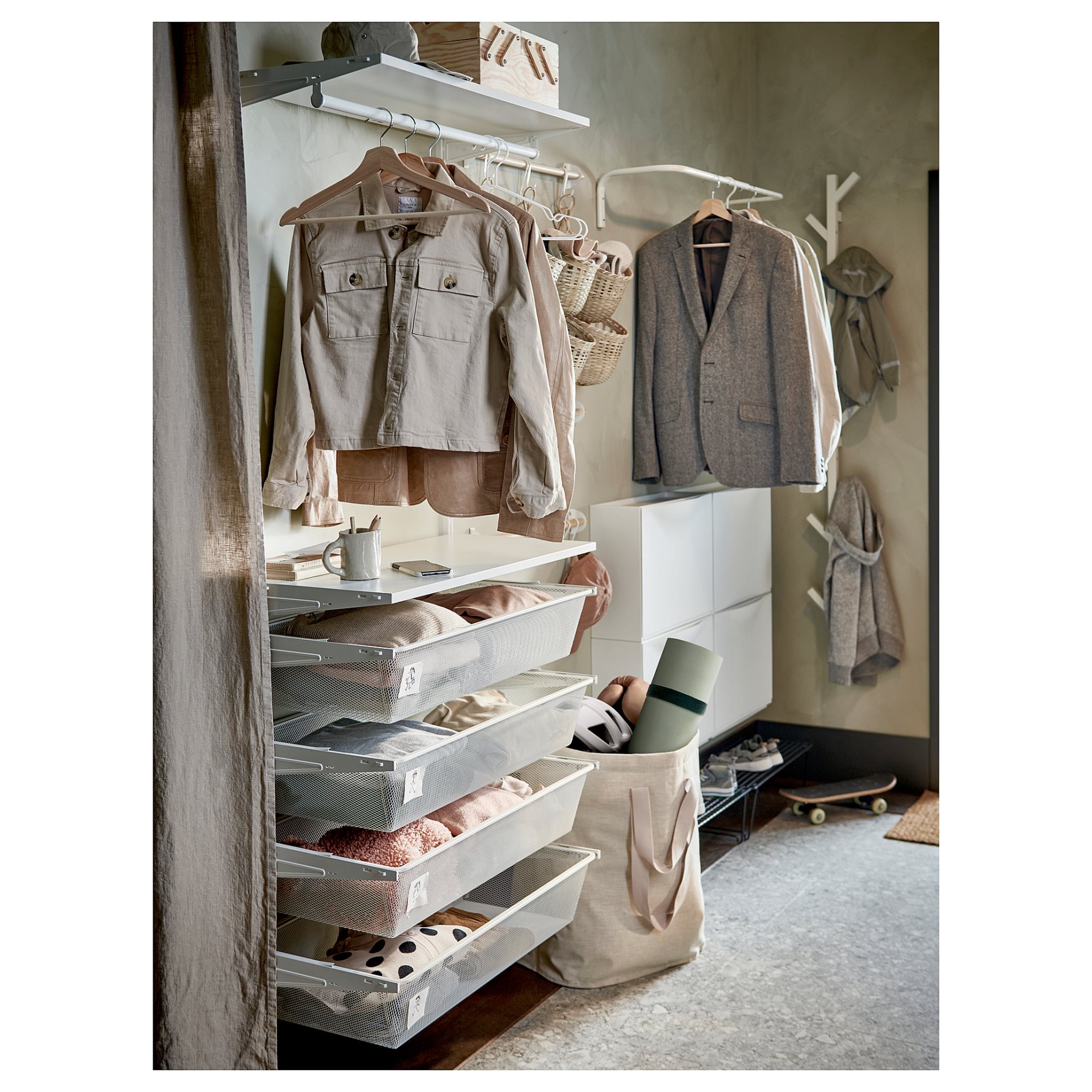 BOAXEL, clothes rail, 80 cm, 704.487.42