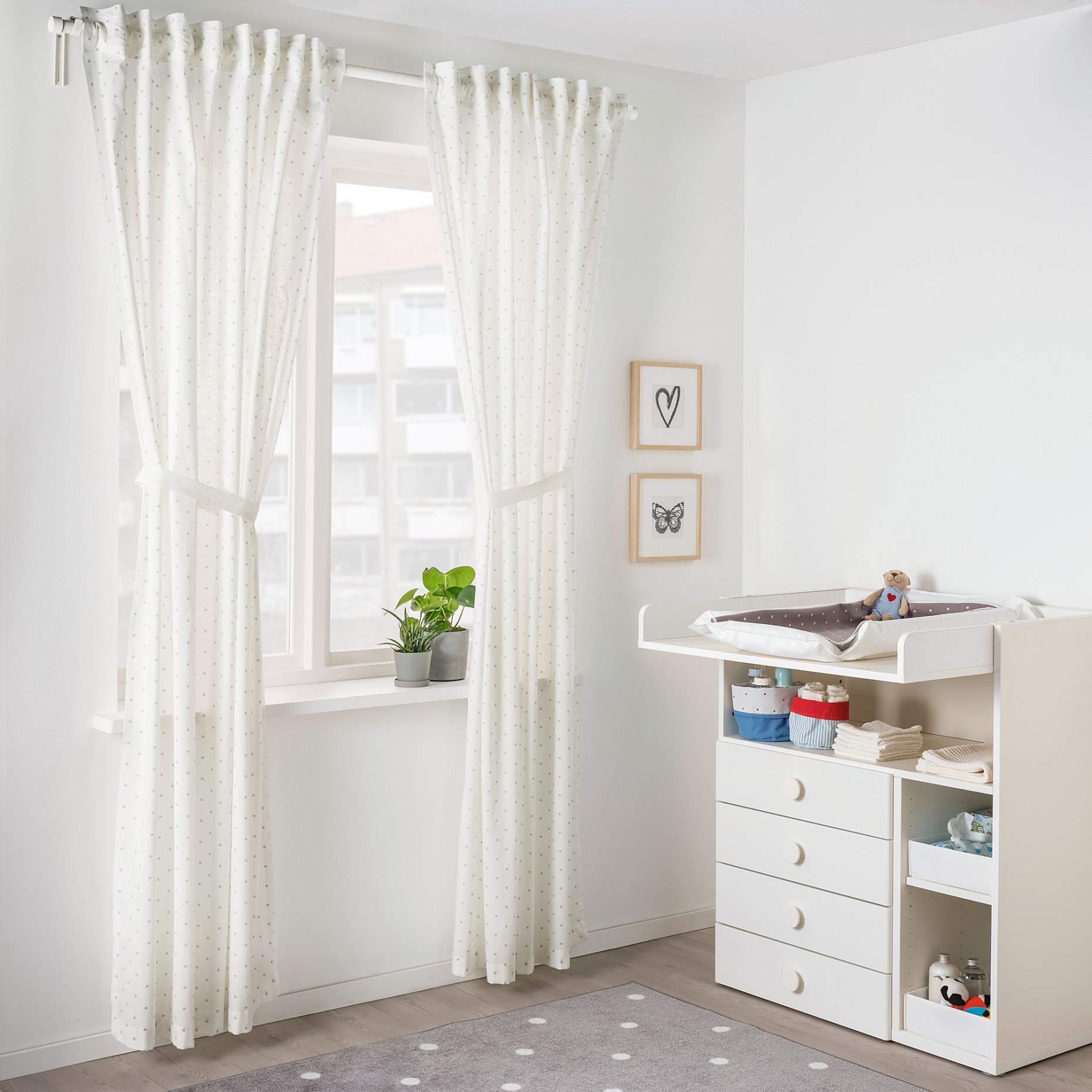 LEN, curtains with tie-backs, 1 pair, 704.576.37
