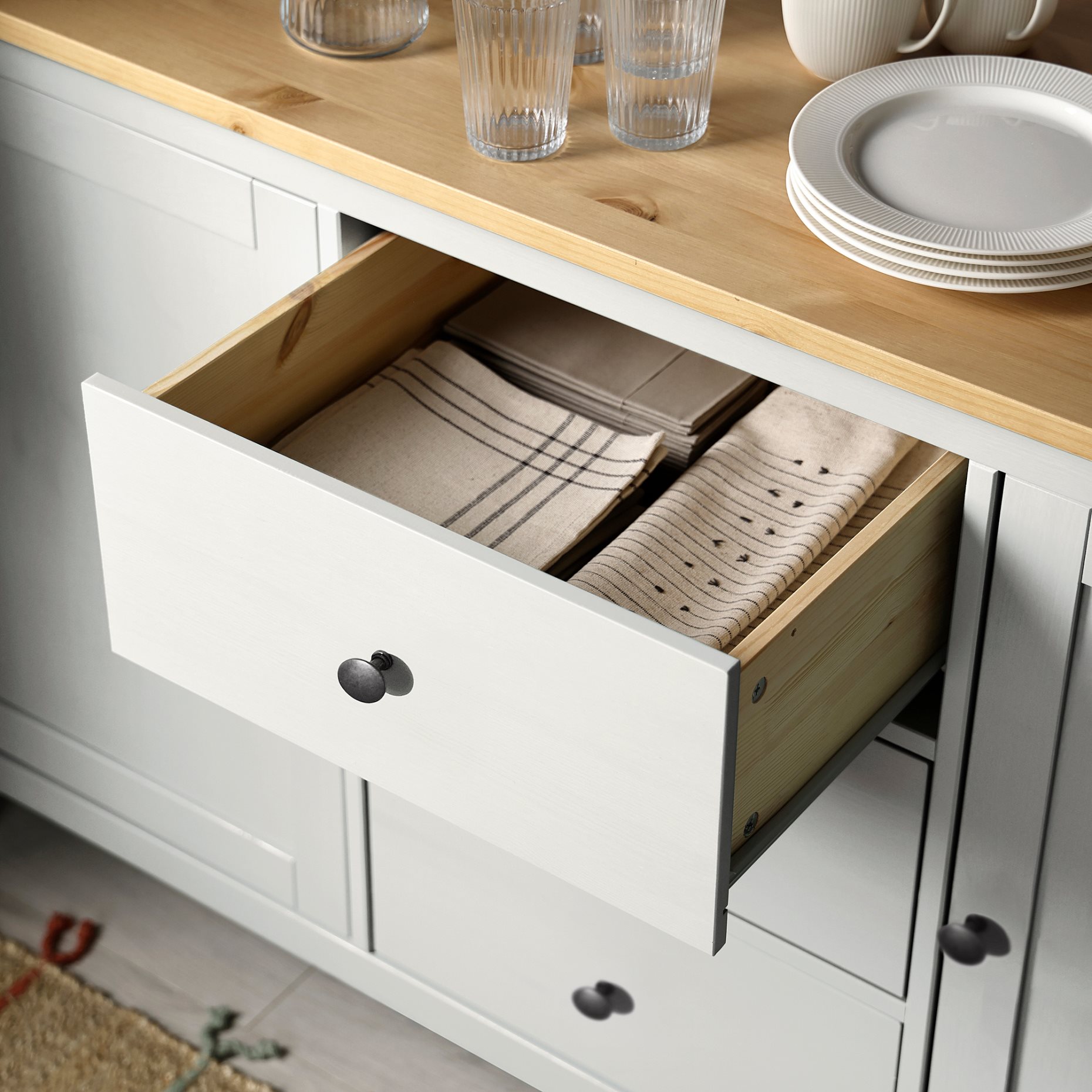 HEMNES, μπουφές, 157x88 cm, 704.762.59