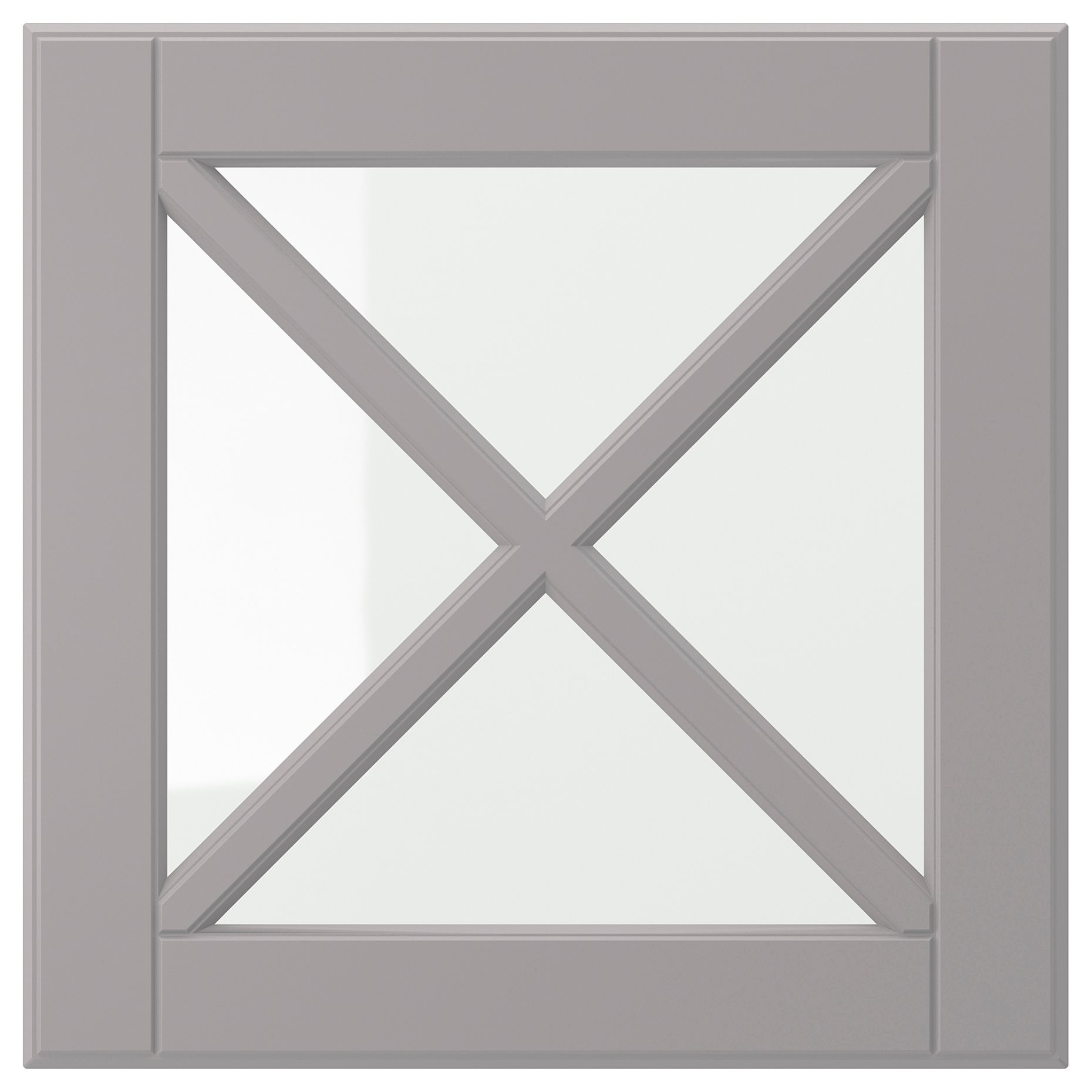 BODBYN, glass door with crossbar, 40x40 cm, 704.850.51