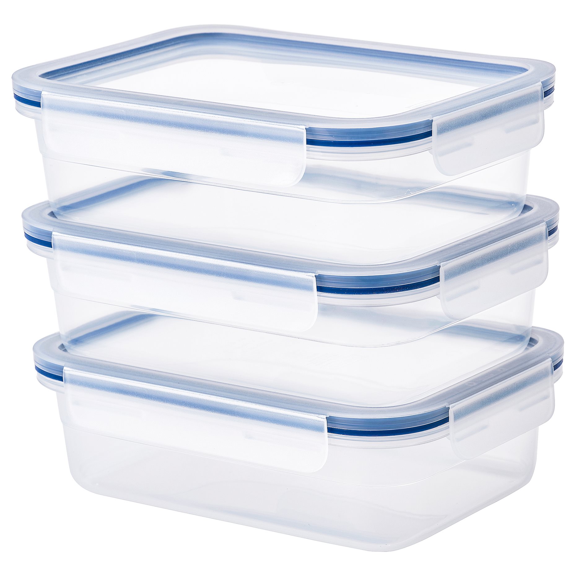 IKEA 365+, δοχείο τροφίμων με καπάκι, 3 τεμ. 1.0 l, 705.079.63