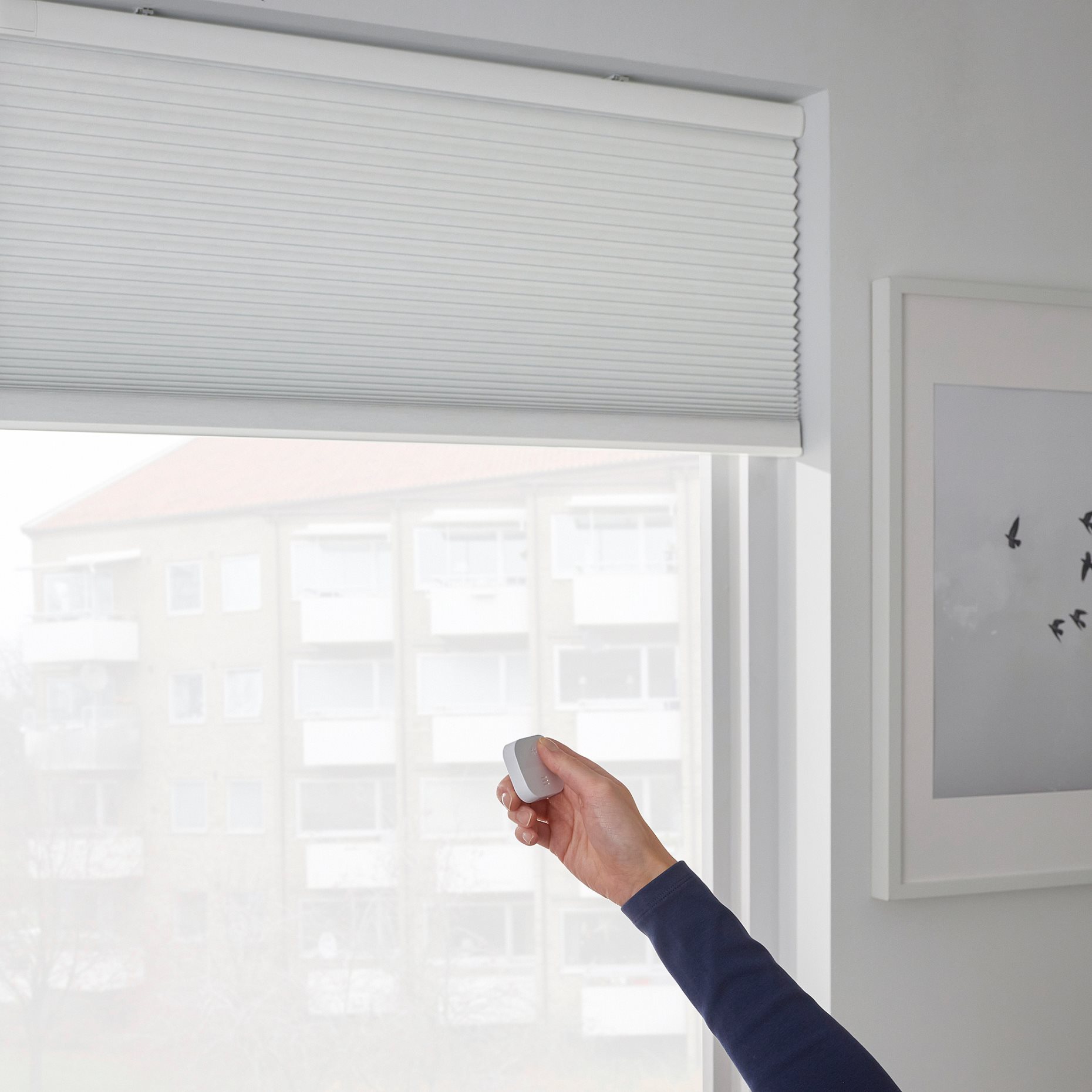 TREDANSEN, block-out cellular blind/smart wireless/battery-operated, 60x195 cm, 705.140.15