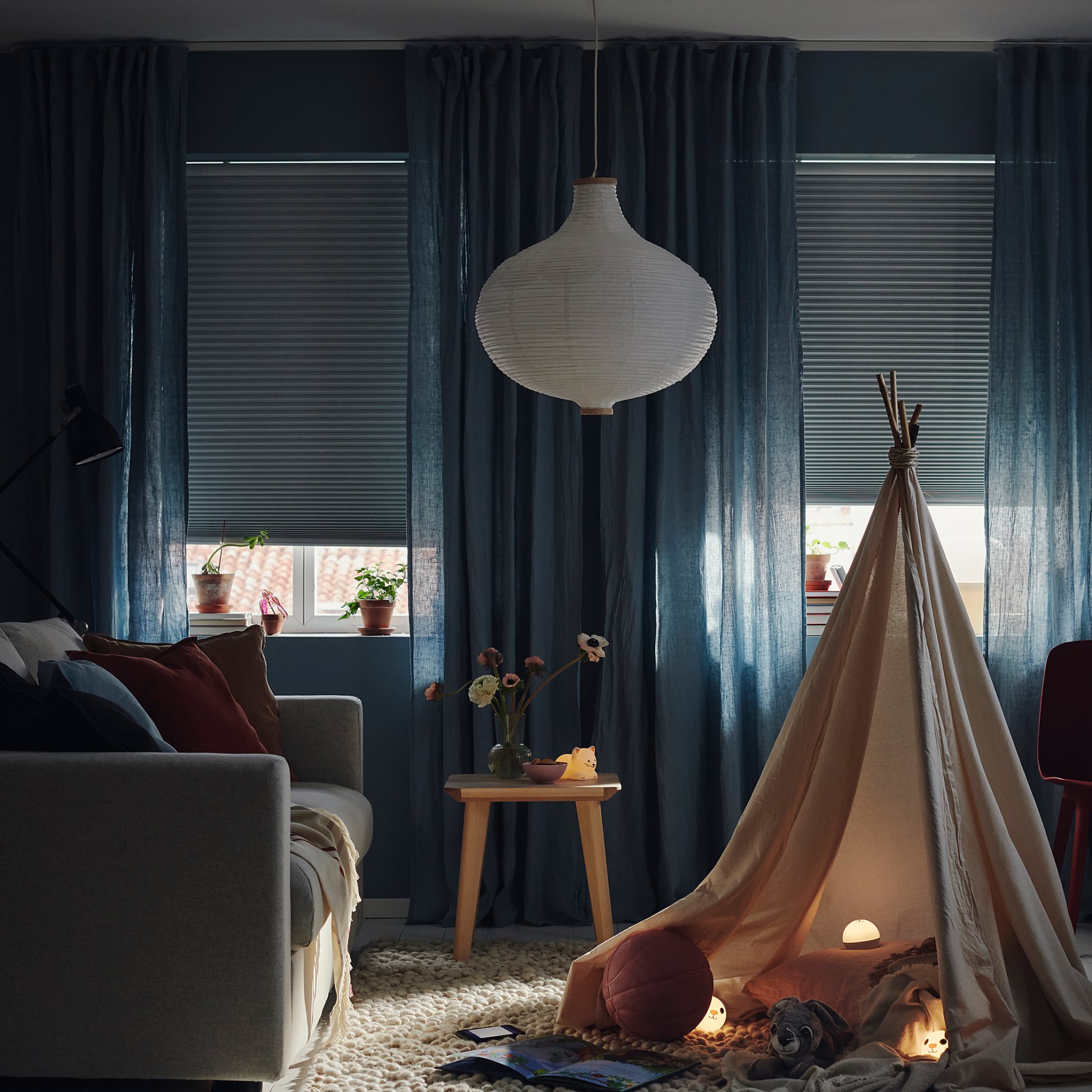 TREDANSEN, block-out cellular blind/smart wireless/battery-operated, 60x195 cm, 705.140.15