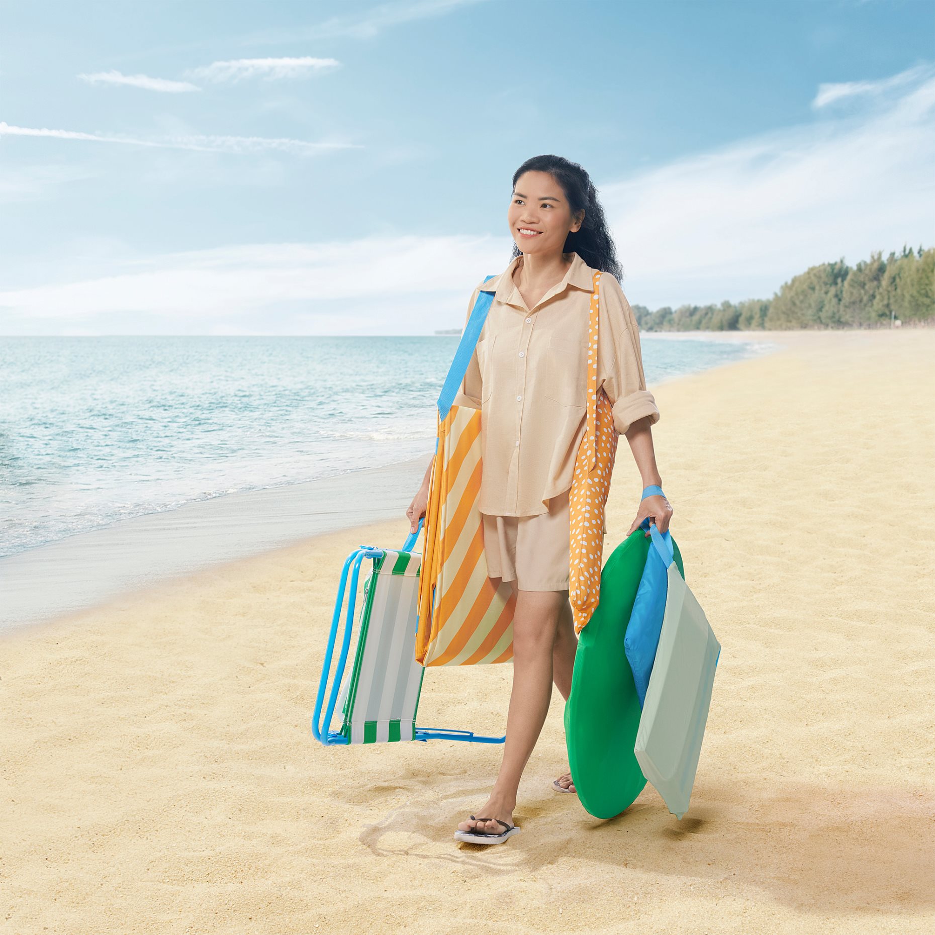 STRANDÖN, ομπρέλα ήλιου, 140 cm, 705.227.65