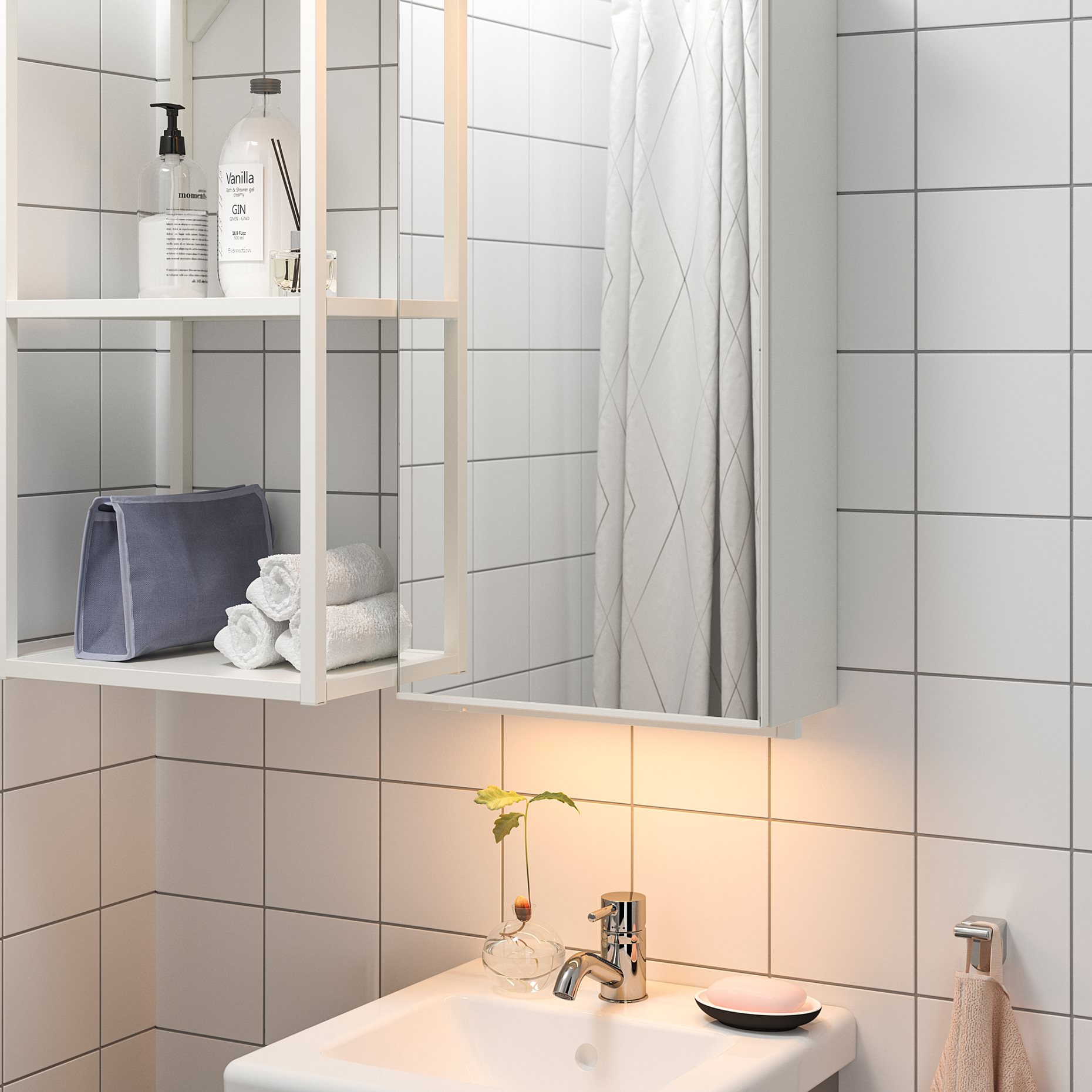 SILVERGLANS, bathroom lighting strip with built-in LED light source/dimmable, 40 cm, 705.286.68